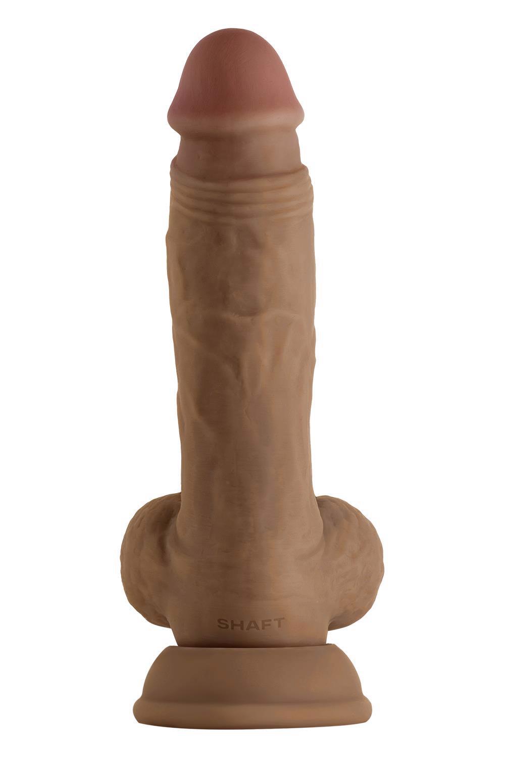 SHAFT MODEL A 7,5 POUCES EN SILICONE LIQUIDE AVEC COUILLES OAK