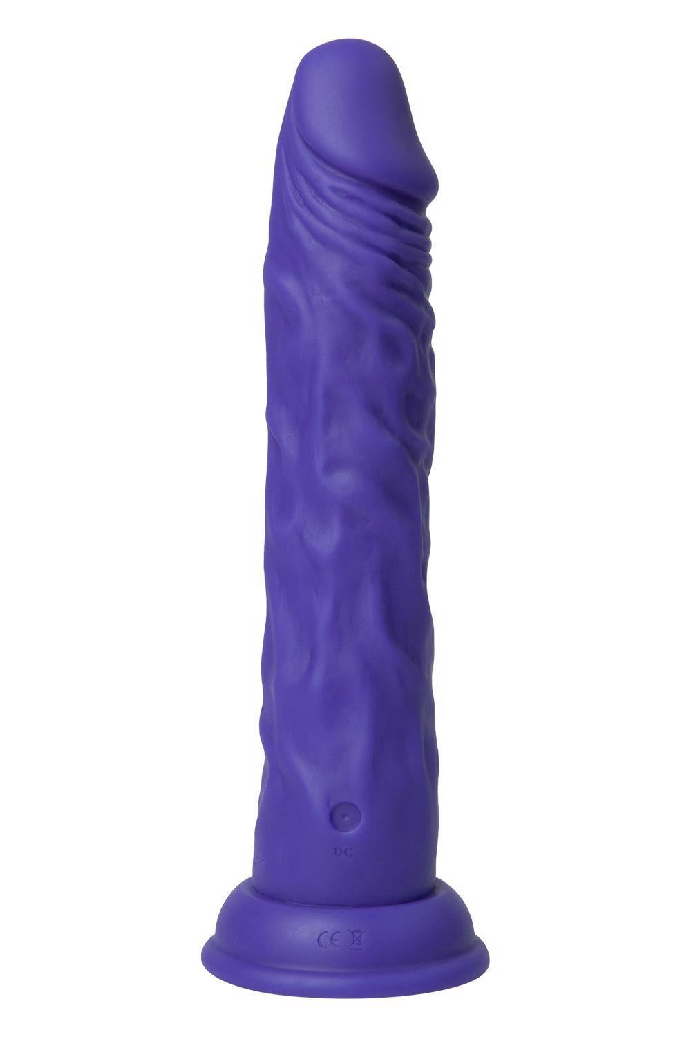 Realistischer Vibrator Thruster Shaft 22.4 cm – mit Fernbedienung, wiederaufladbar, lila | FemmeFunn