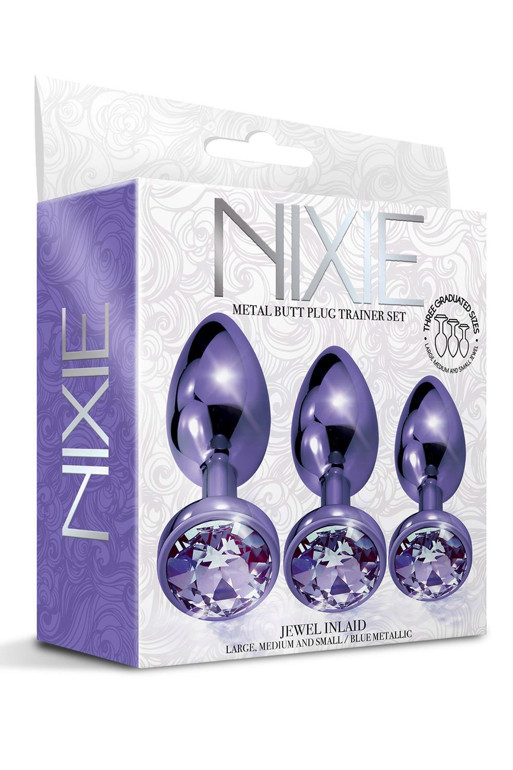 Plug anale Nixie Plugâ Trainerâ – con gioiello, viola | Global Novelties