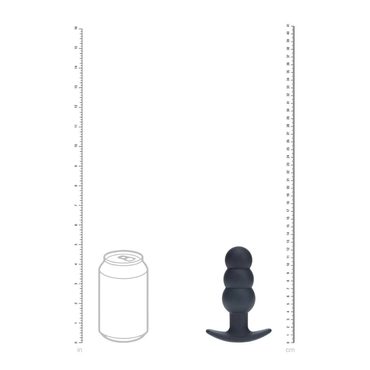 Plug anal Tri Bulb – vibratório, recarregável, preto | Levelz