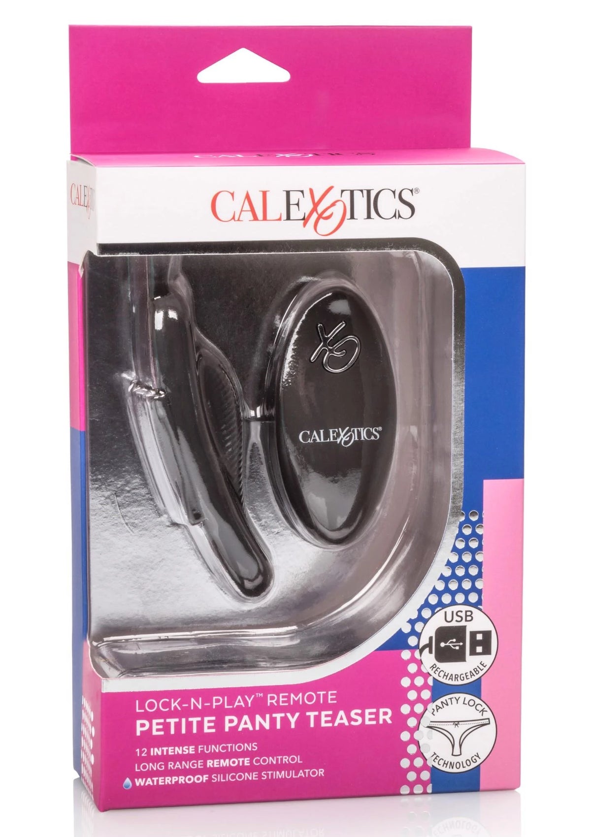 Stimolatore clitorideo Petite Teaser – con telecomando, nero | Calexotics