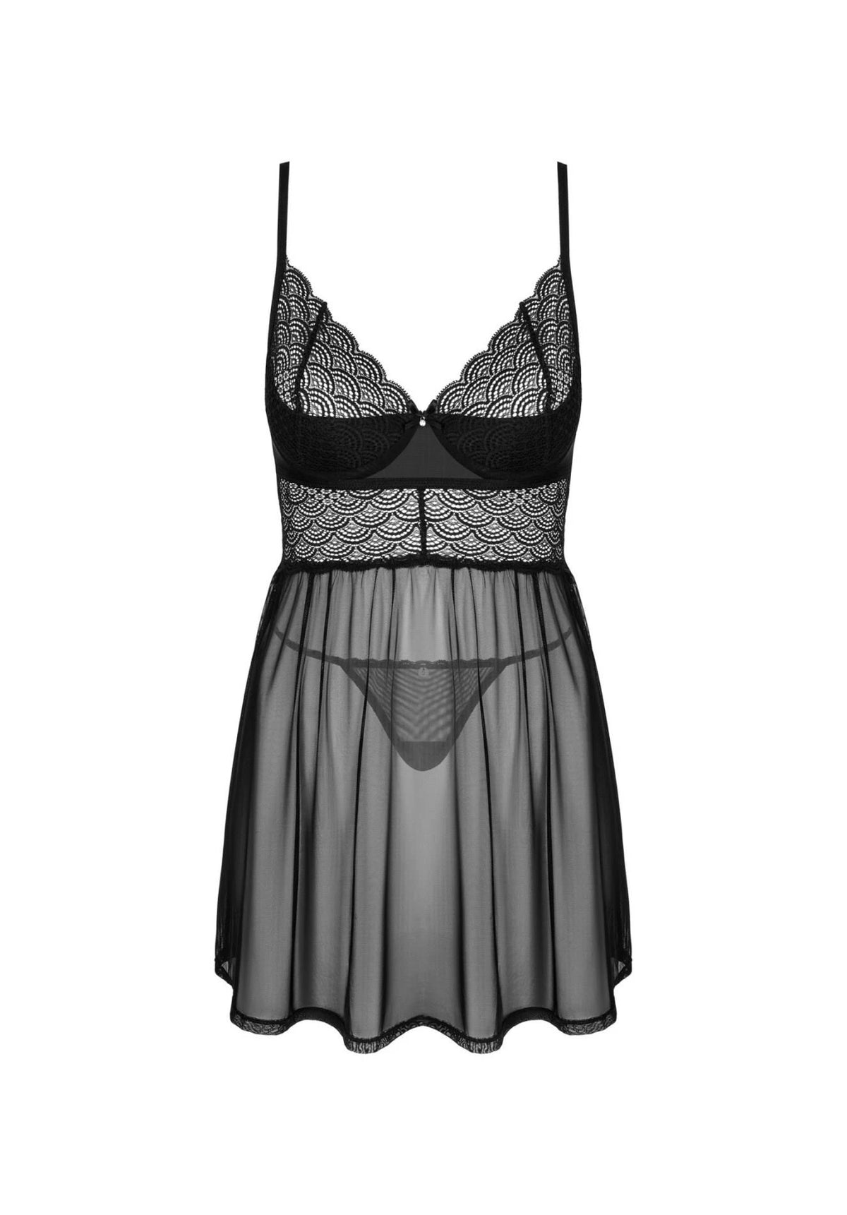 Conjunto de lencería Chemeris – negro 27516311941 | Obsessive