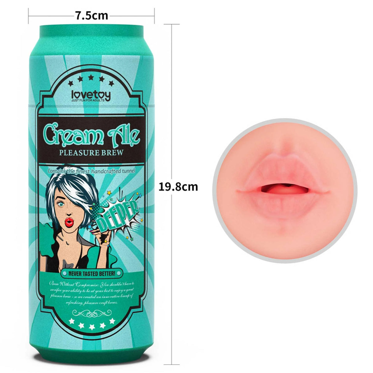 Masturbator Brew Ale 19.8 cm – vibrating 10-LV250025 | Lovetoy