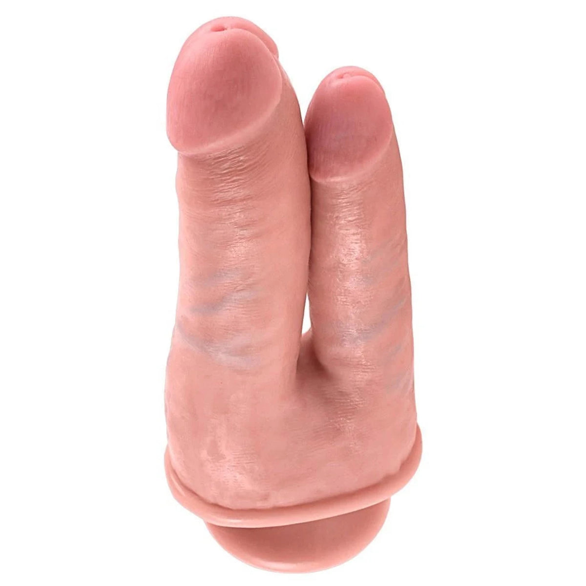 Gode Penetrator 21 cm – avec ventouse, double, nude | King Cock