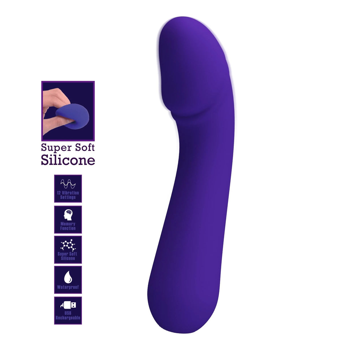 Vibratore punto G Cetus Memory 12 funzioni – ricaricabile | Pretty Love