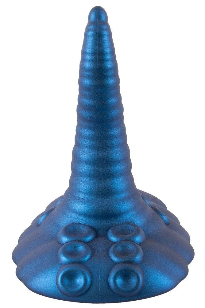 Realistic vibrator Tentacle Pad 10 functions – remote control, with suction cup, blue | Beasty Cocks