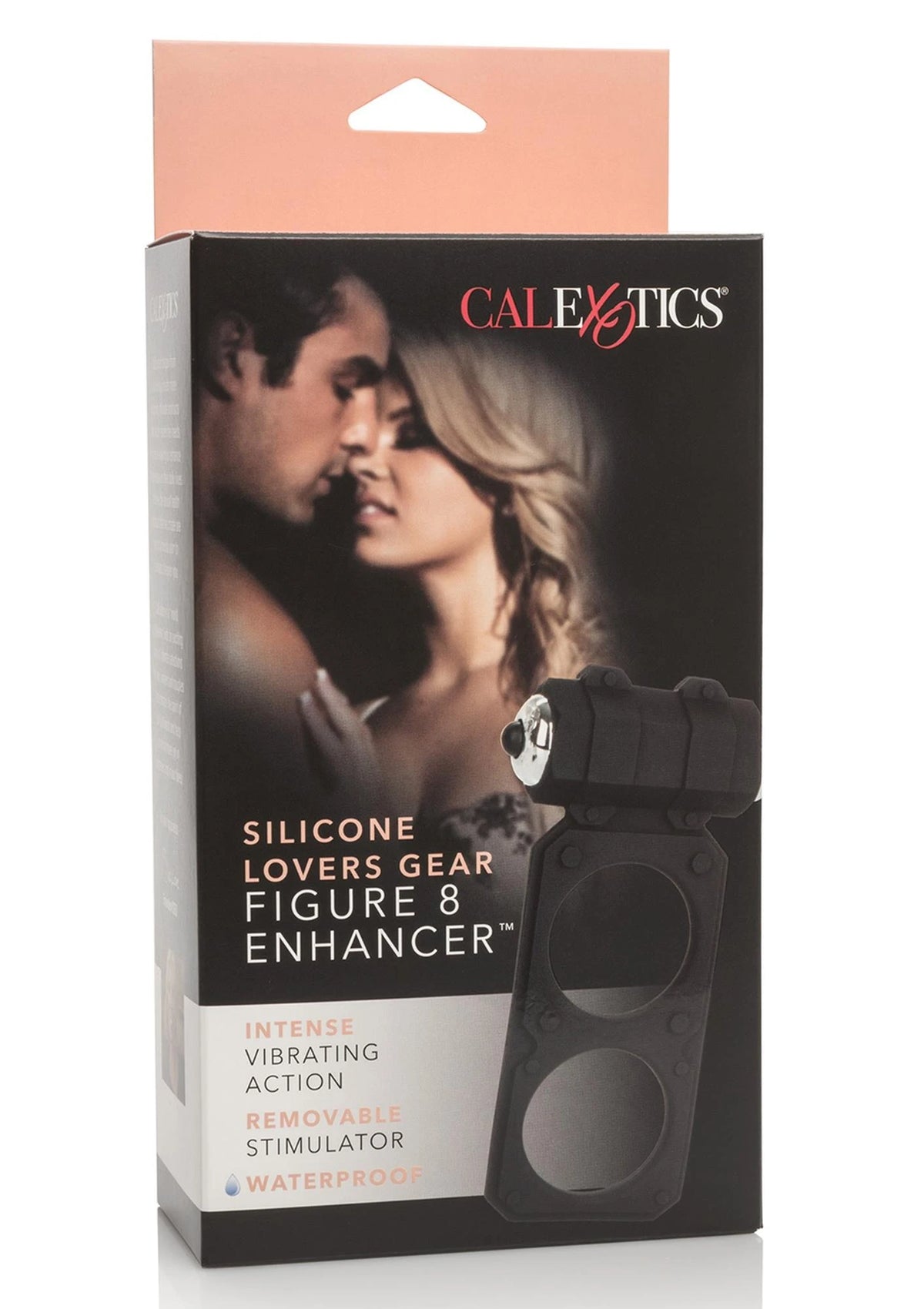 Anello fallico Pierścień-LOVERS Gear Figure 8 – vibrante, nero | Calexotics