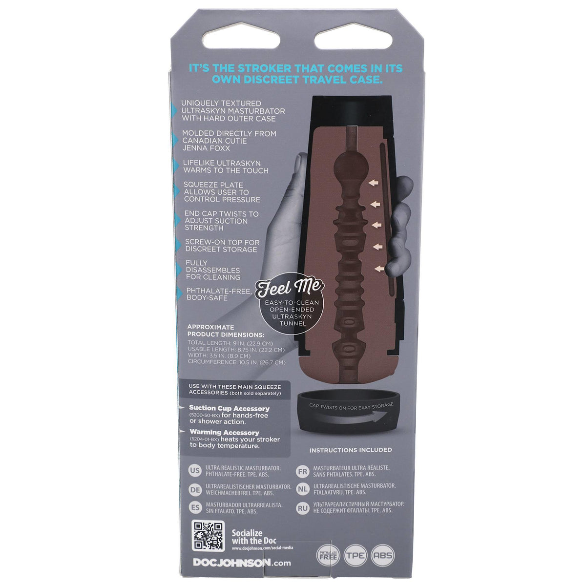 Masturbator Jenna Foxx Ultraskyn 22.9 cm – brown | Doc Johnson