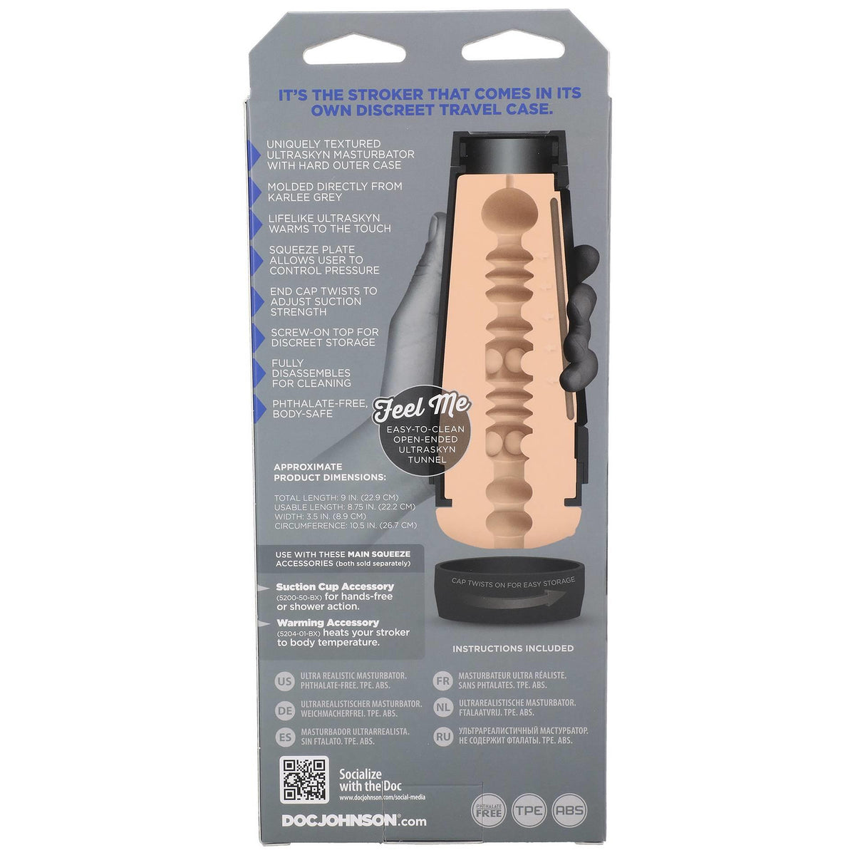 Masturbatore Karlee Gray Ultraskyn 22.9 cm – nude | Doc Johnson