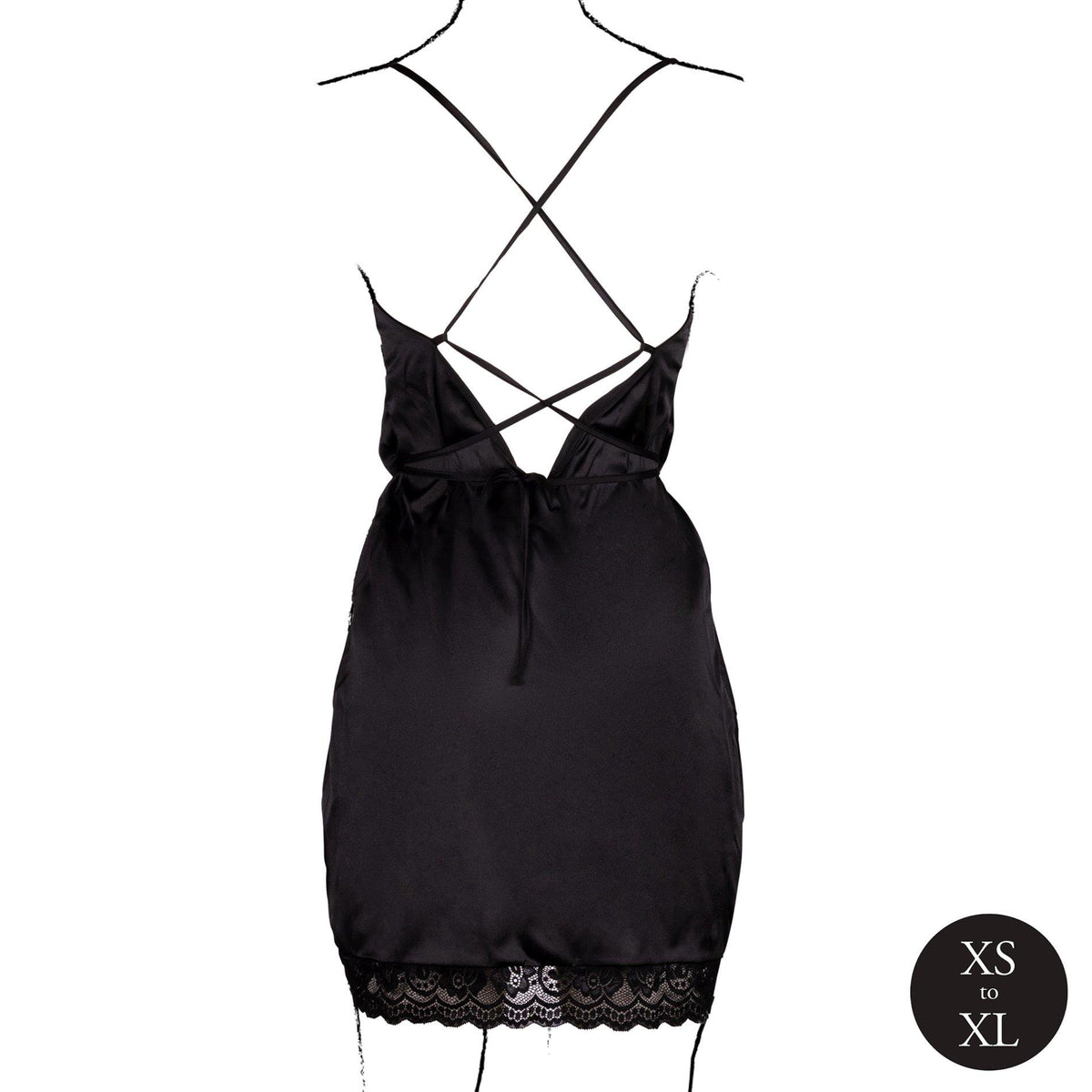Vestido Silk Criss Cross Details and – preto | Le Désir