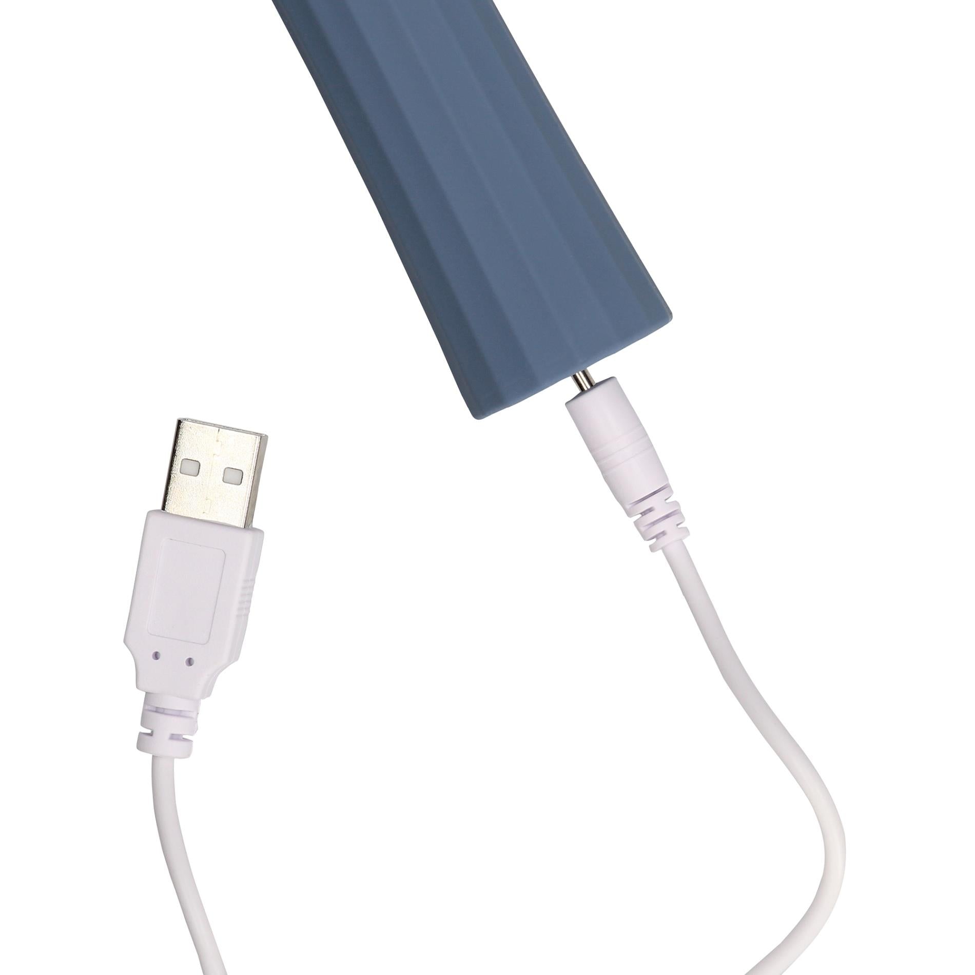 Powerful Wand Vibrator with Still Handle - Blue Nova