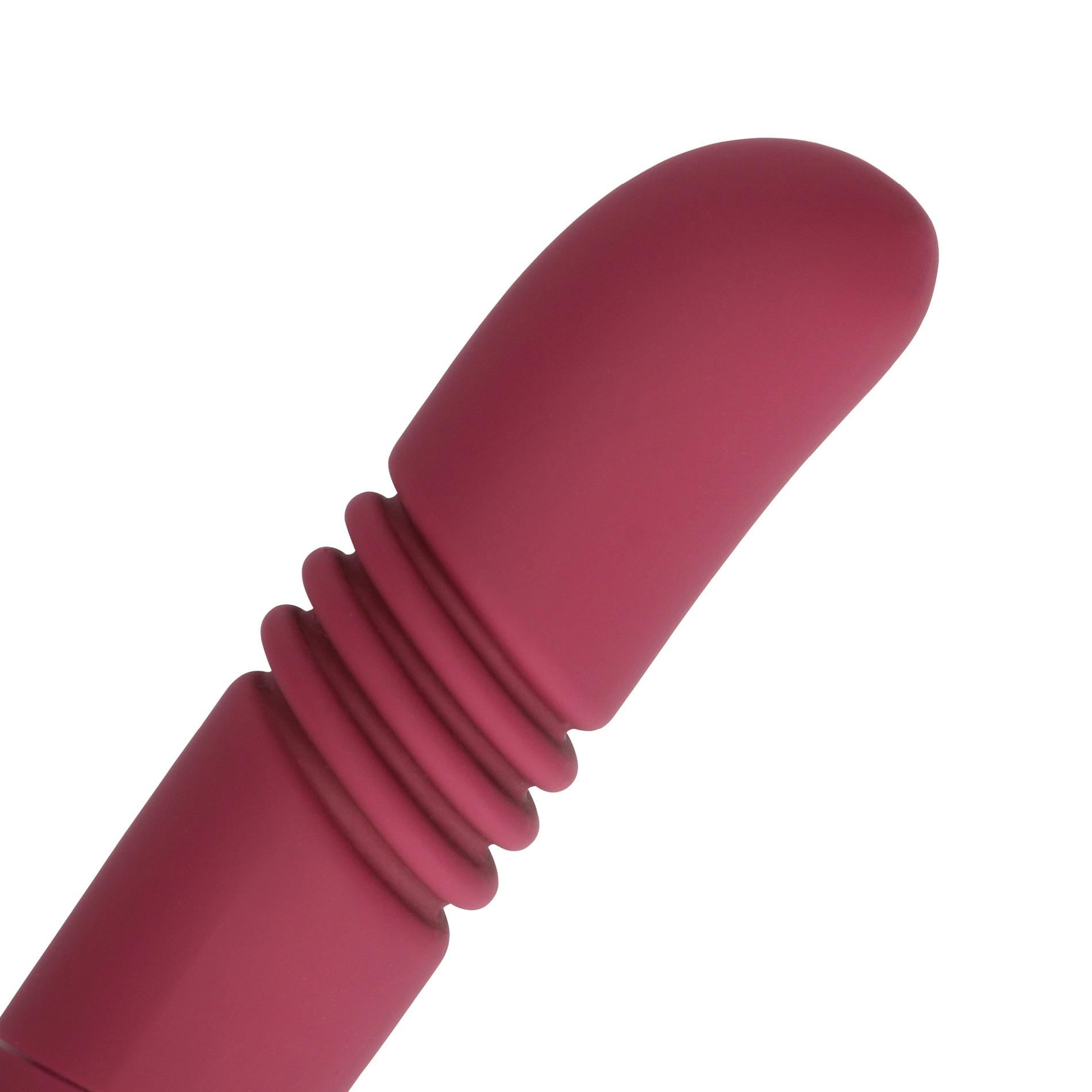 Double-Sided Thrusting Vibrator - Merlot Grape
