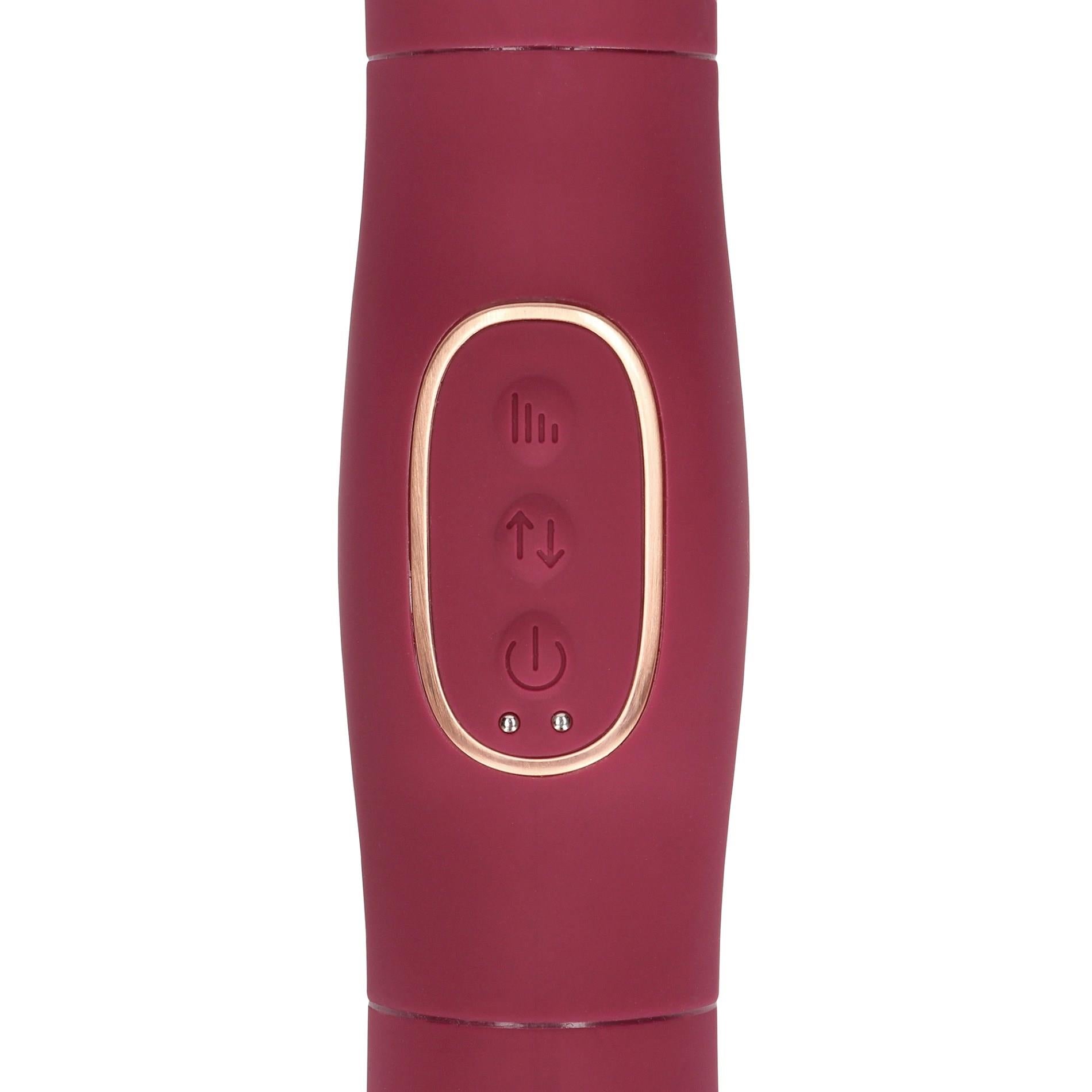 Double-Sided Thrusting Vibrator - Merlot Grape