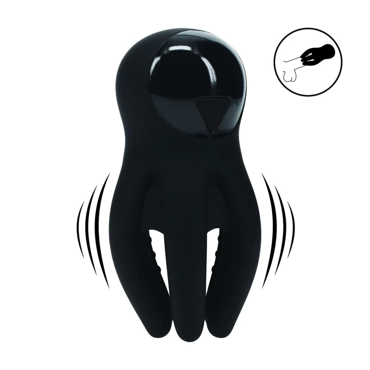 Masturbateur Digital Head Tentacles 10 fonctions – rechargeable, vibrant, noir | Levelz