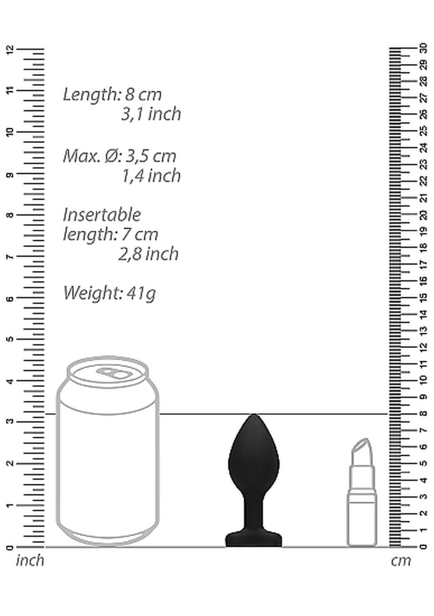 Diamond Heart Butt Plug - Large