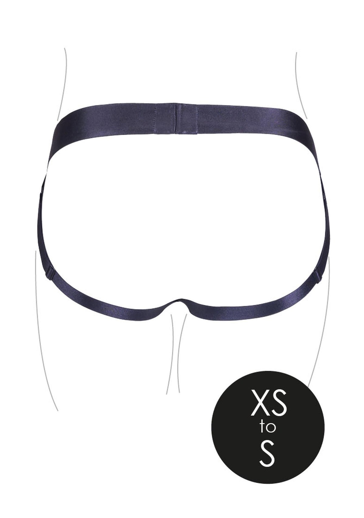 Arnés strap-on 10 velocidades – negro OU831BLKXSS1 | Ouch!