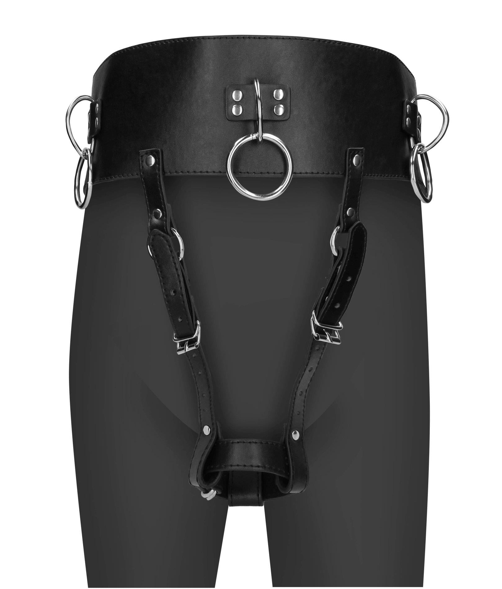 Ceinture avec porte-vibrateur - Noir