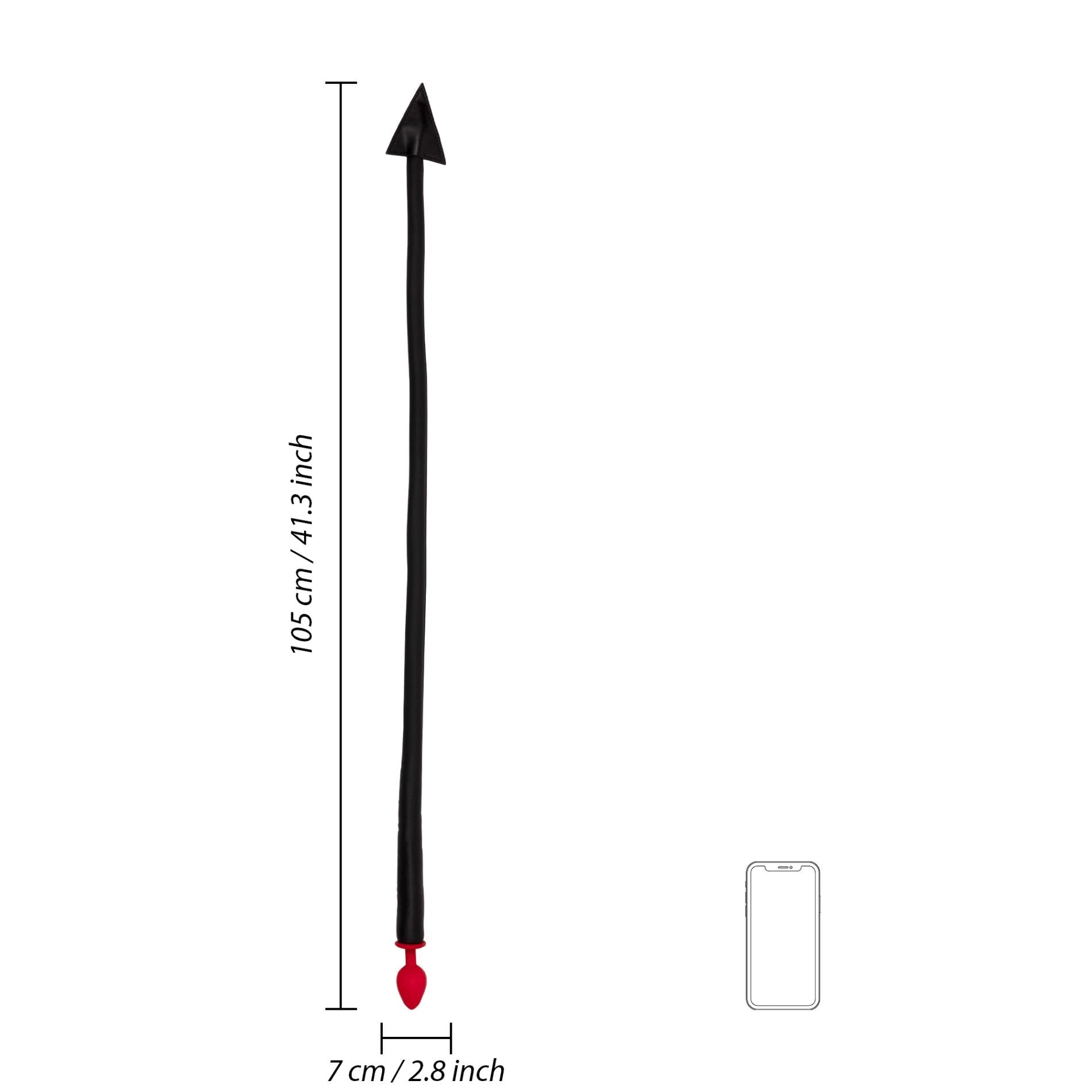 Plug anal en silicone Queue de diable