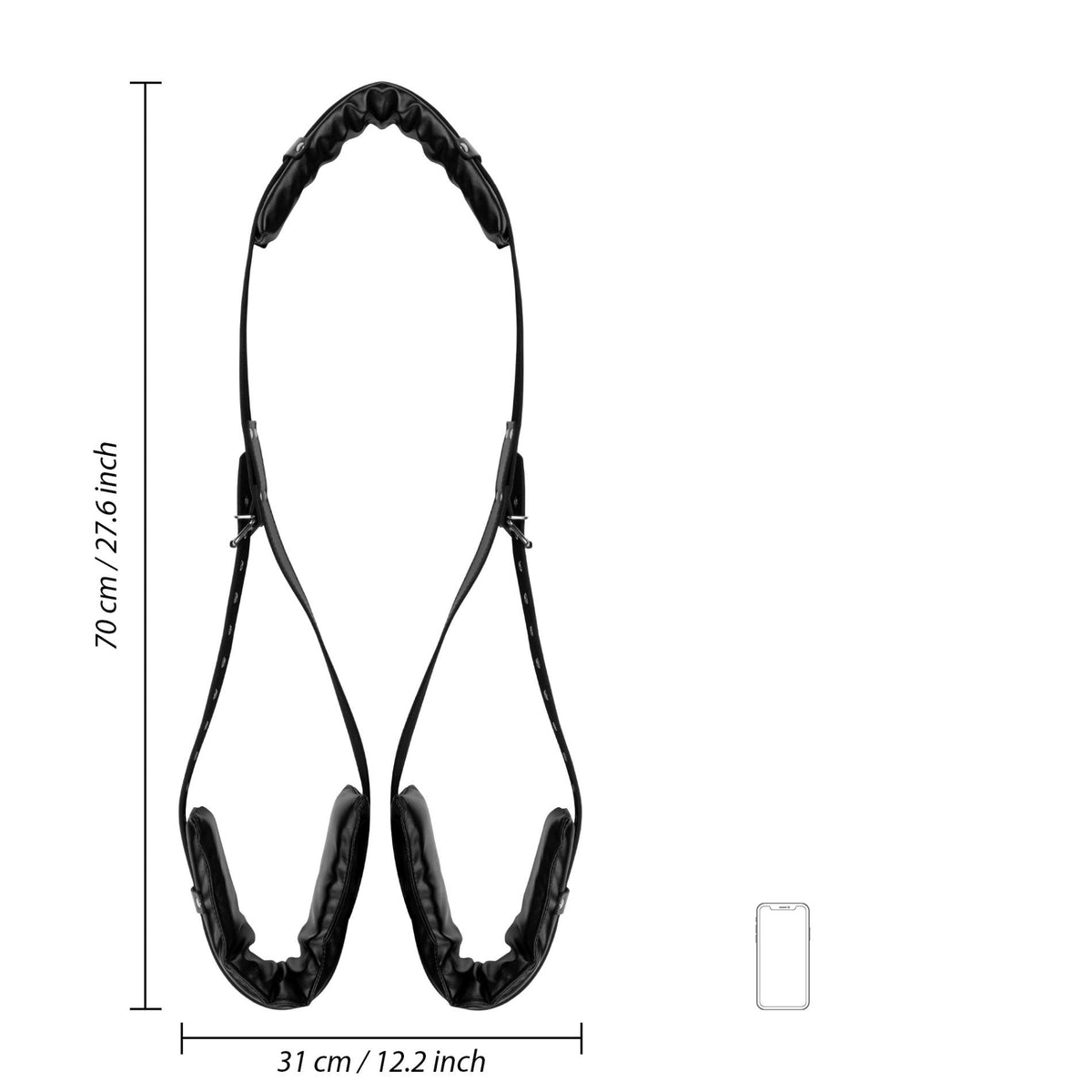 Costrizione bondage Padded Sling – nera | Ouch!