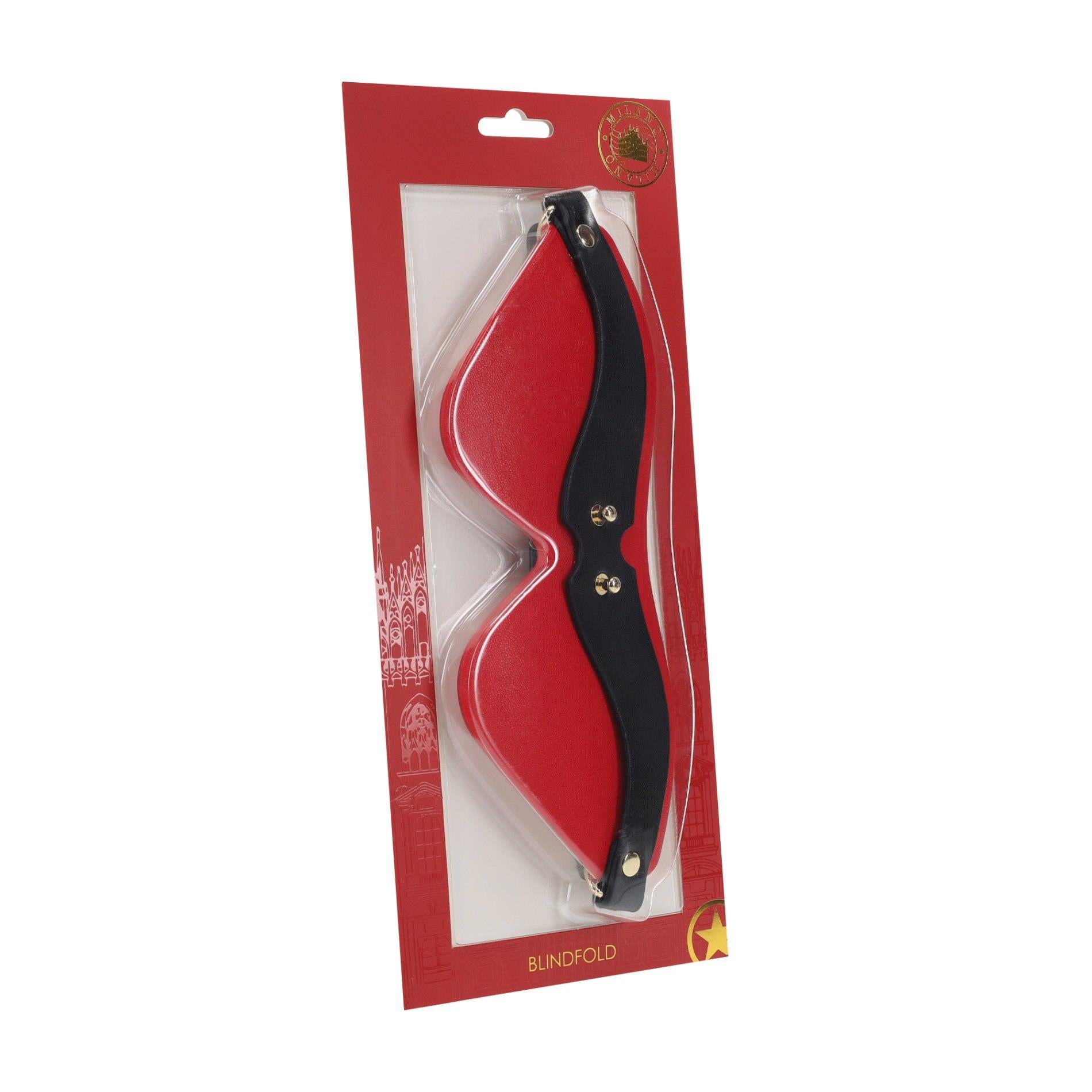 Collection Milan - Cache-yeux - Noir/Rouge