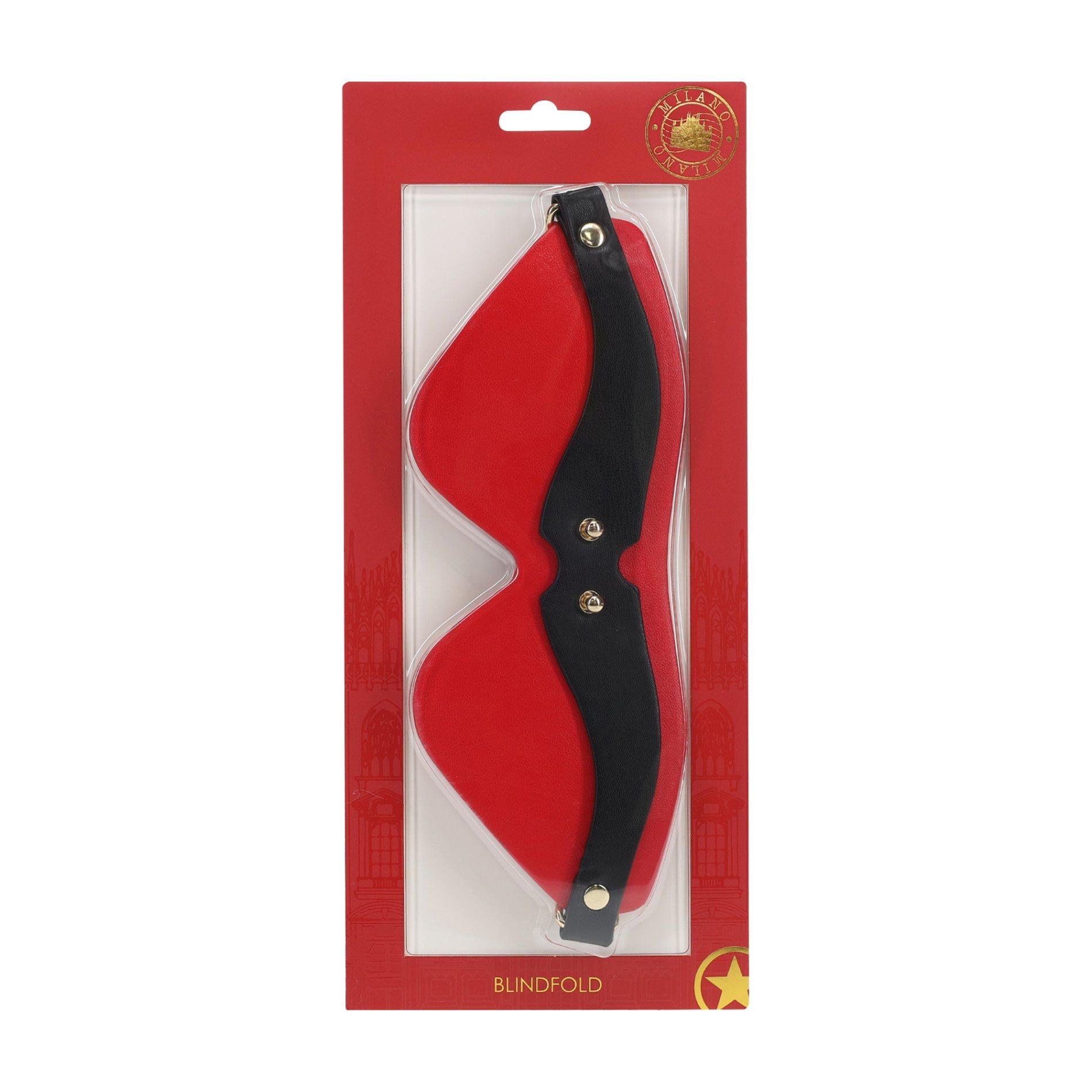 Collection Milan - Cache-yeux - Noir/Rouge