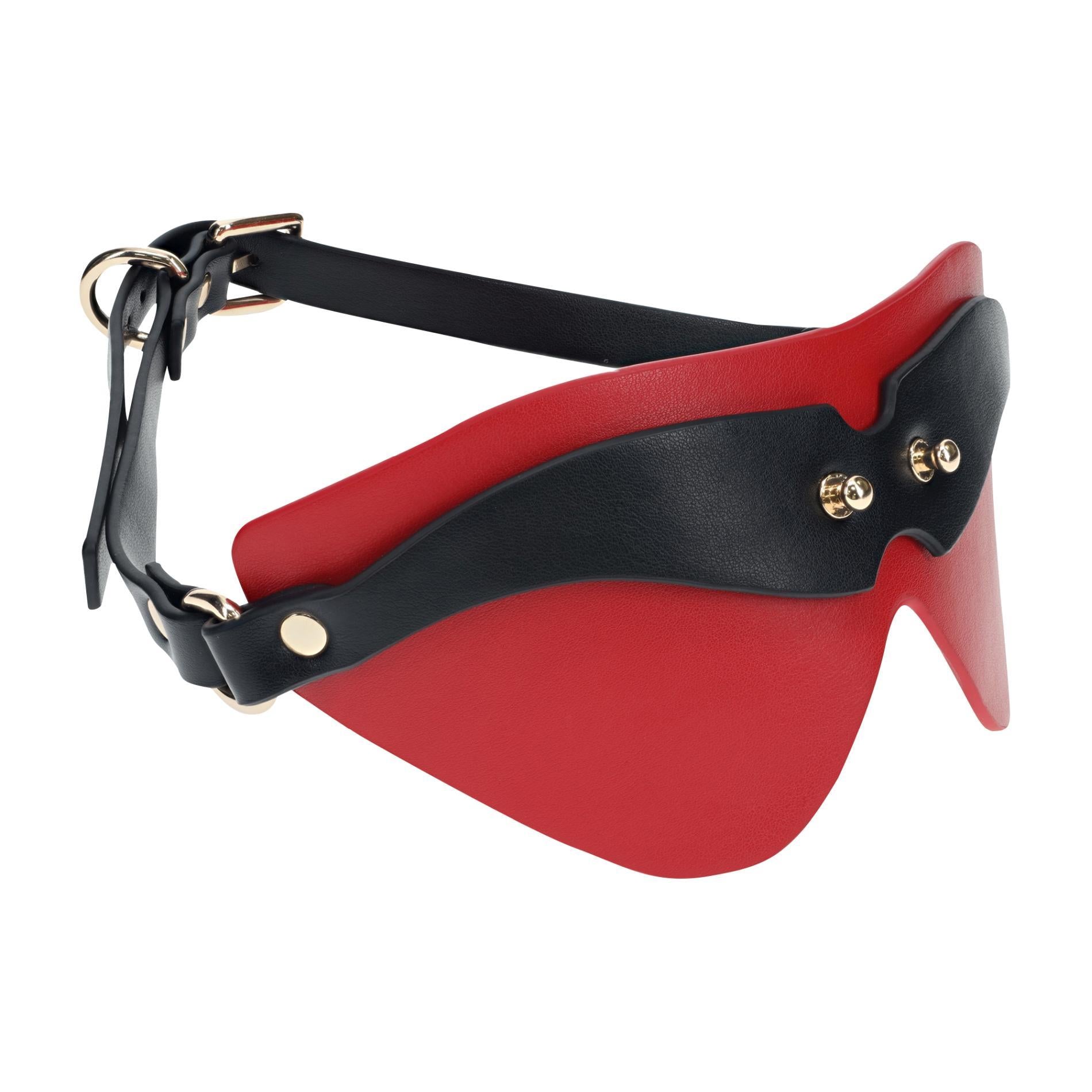 Collection Milan - Cache-yeux - Noir/Rouge