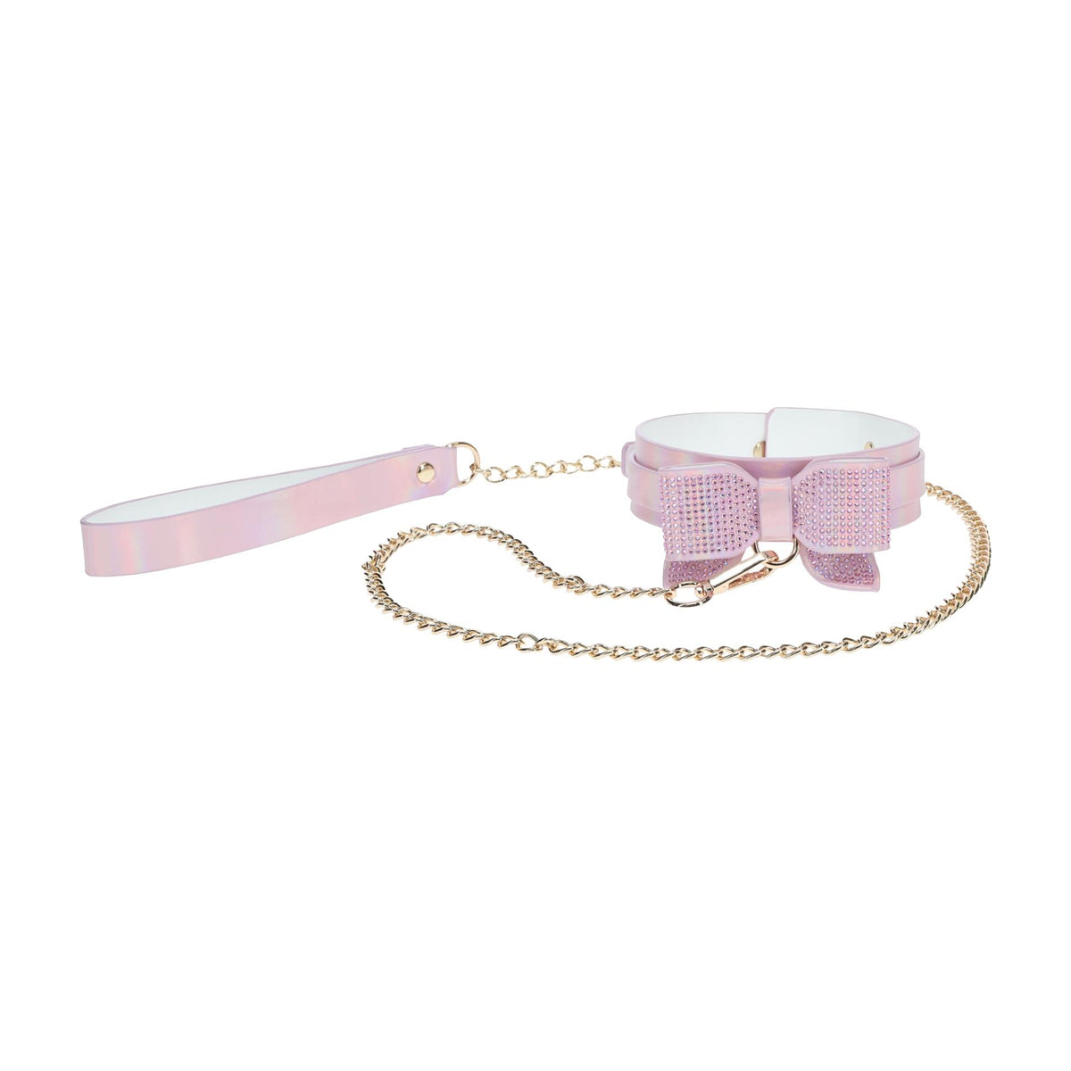 Entrave bondage Paris Collar with Leash – rose | Ouch!