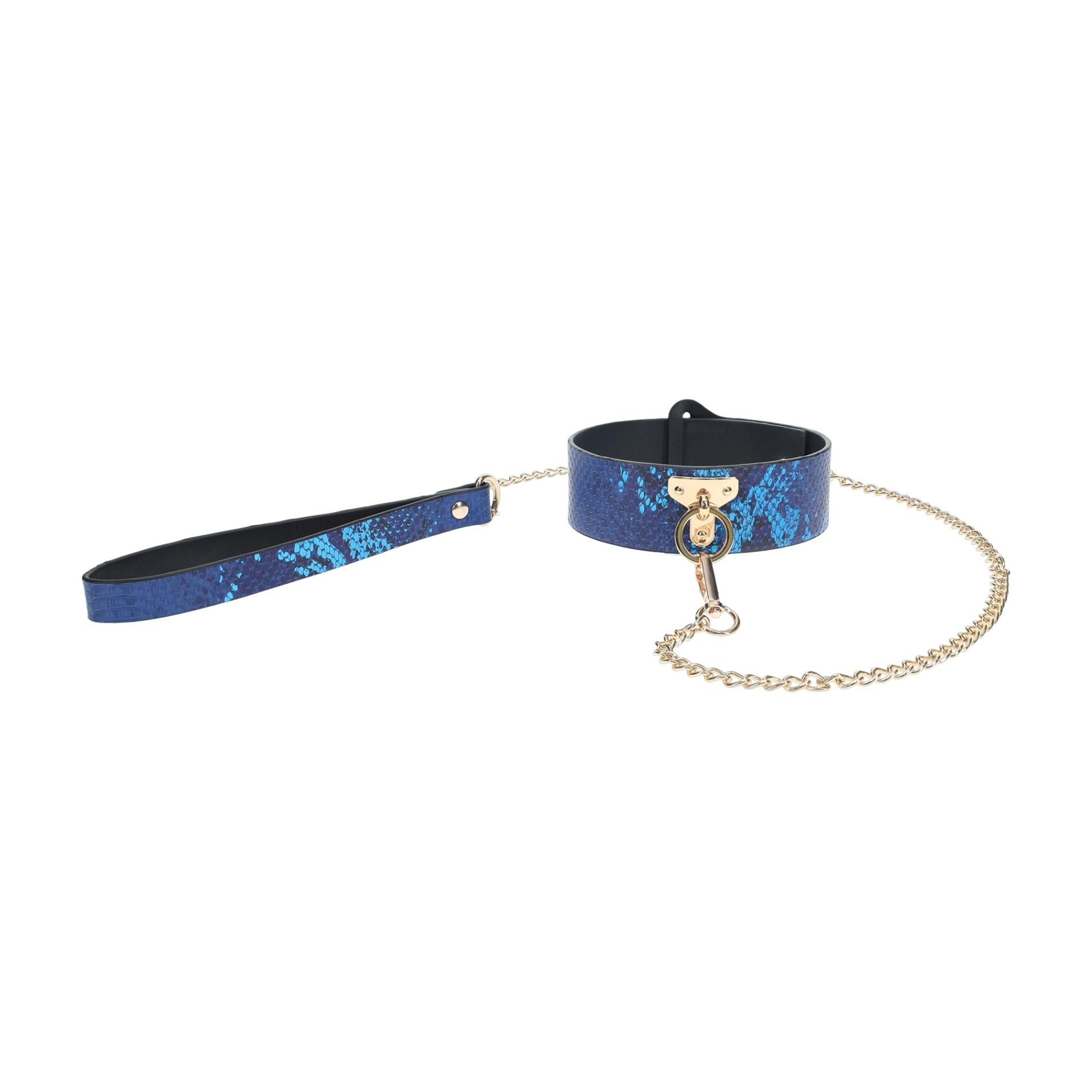Florence Collection - Collier avec laisse - Bleu