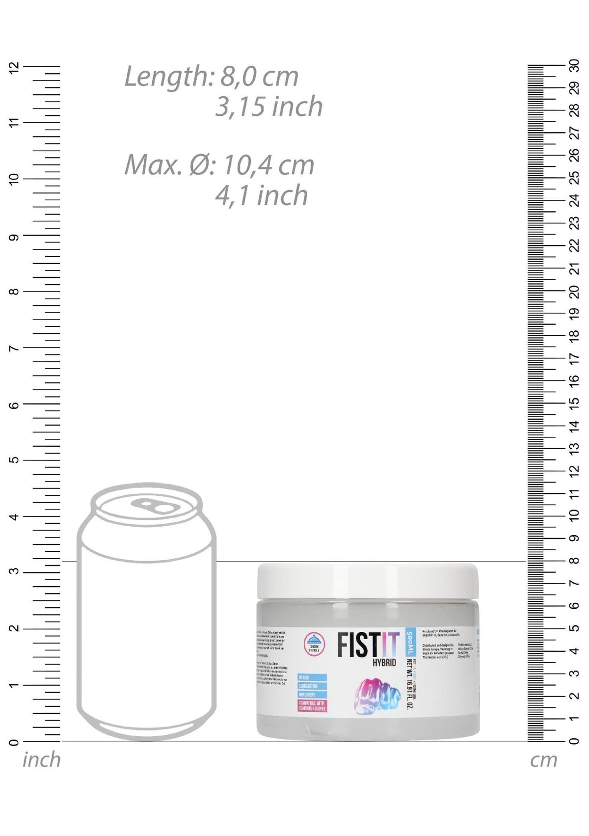 Lubricante 500 ml – para fisting | Shots Toys
