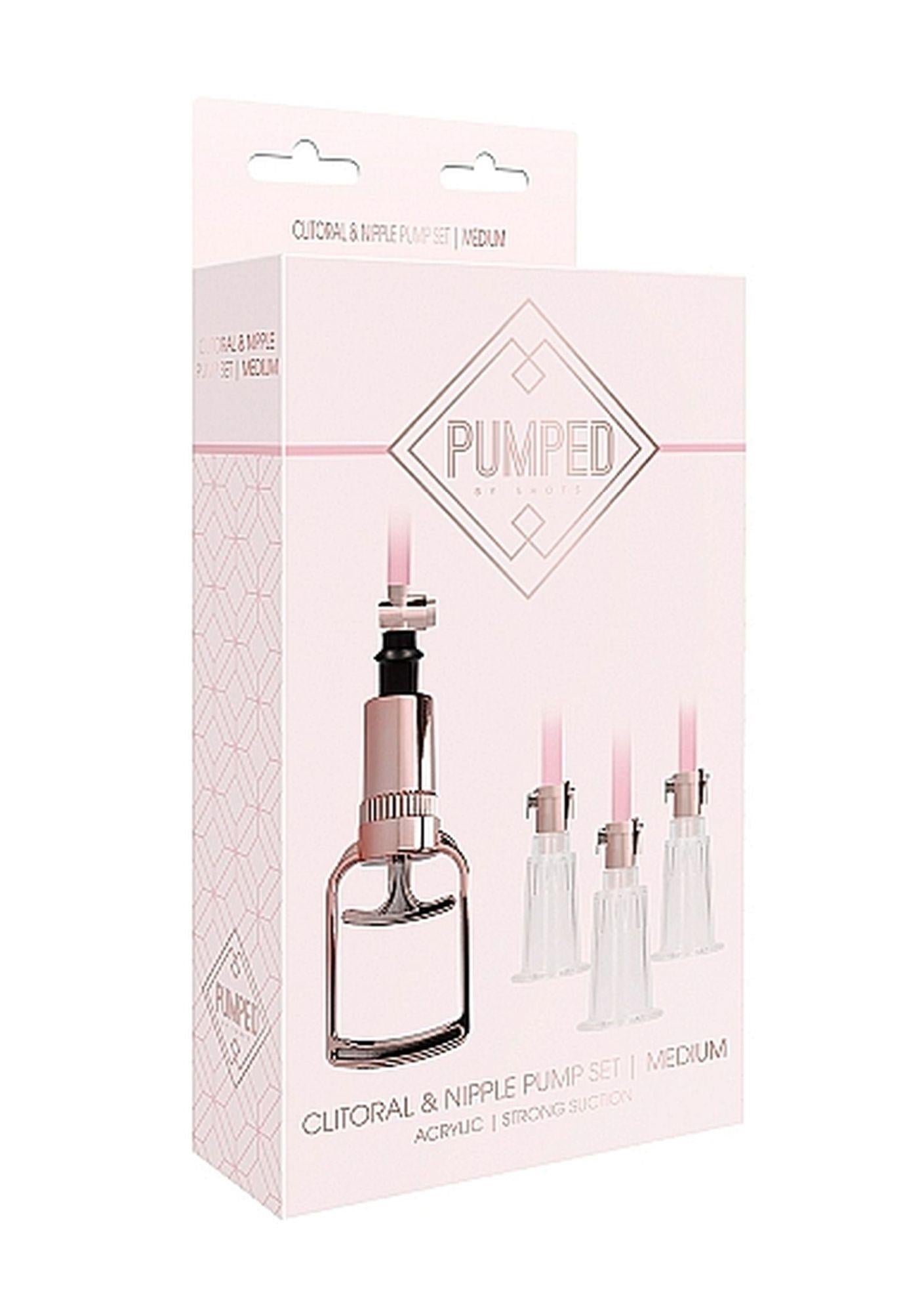 Clitoral Nipple Pump Set Medium - Medium