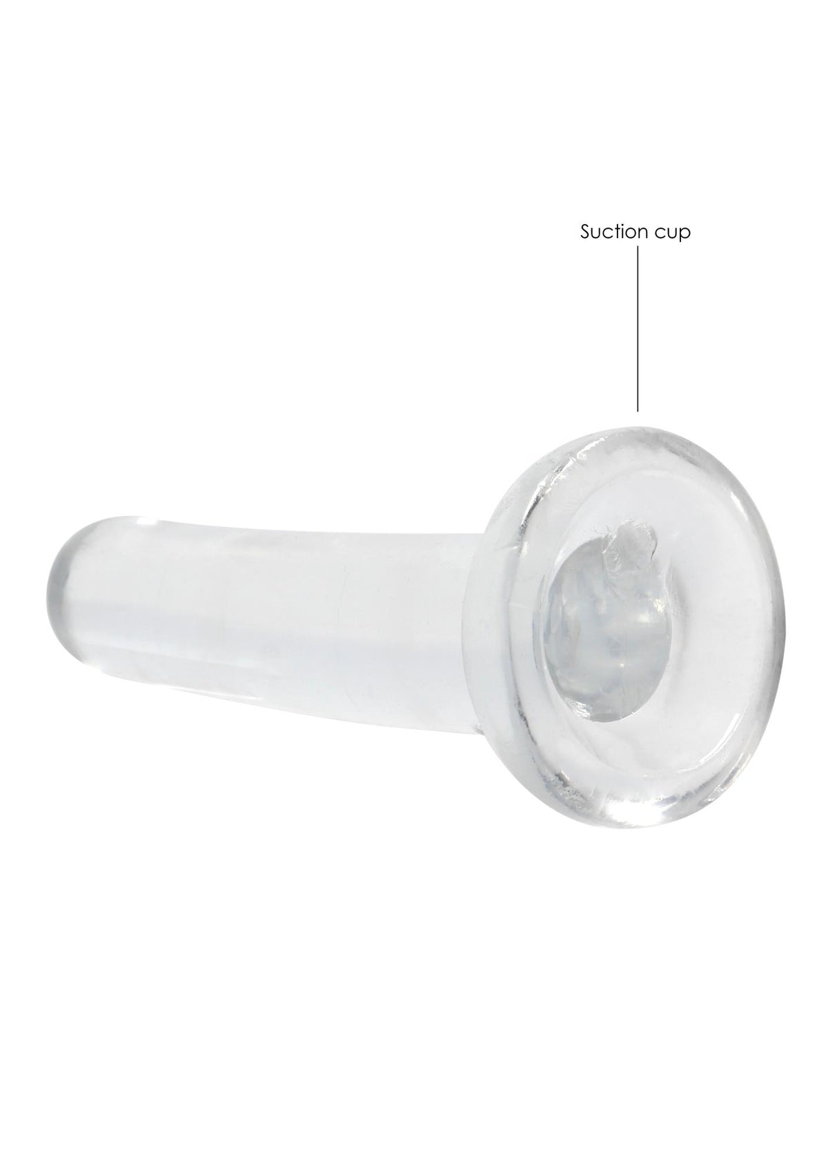 Dildo realista Non 13.5 cm – com ventosa, transparente | RealRock