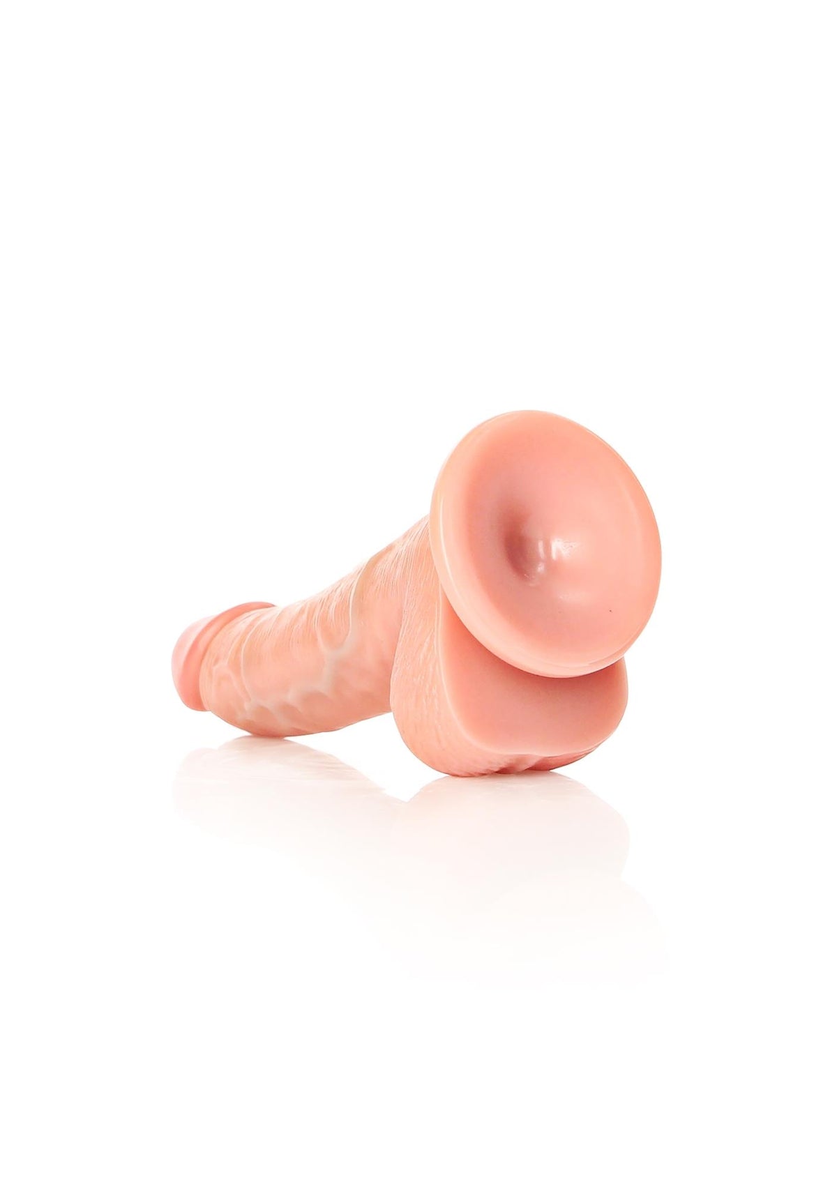 Realisztikus dildó Curved – tapadókorongos, testszínű | RealRock