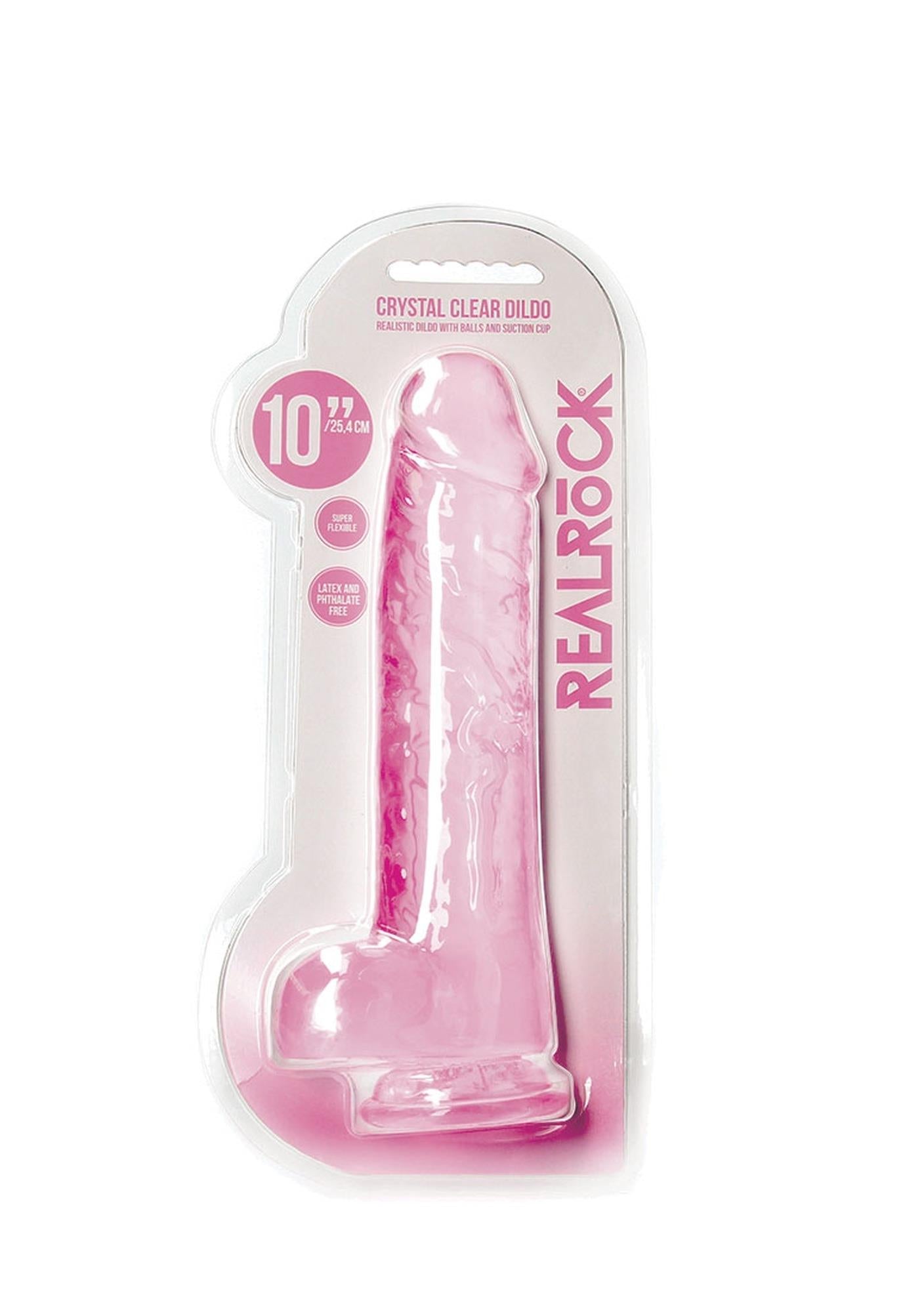 Realistic Dildo with Balls - 10 / 25,4 cm