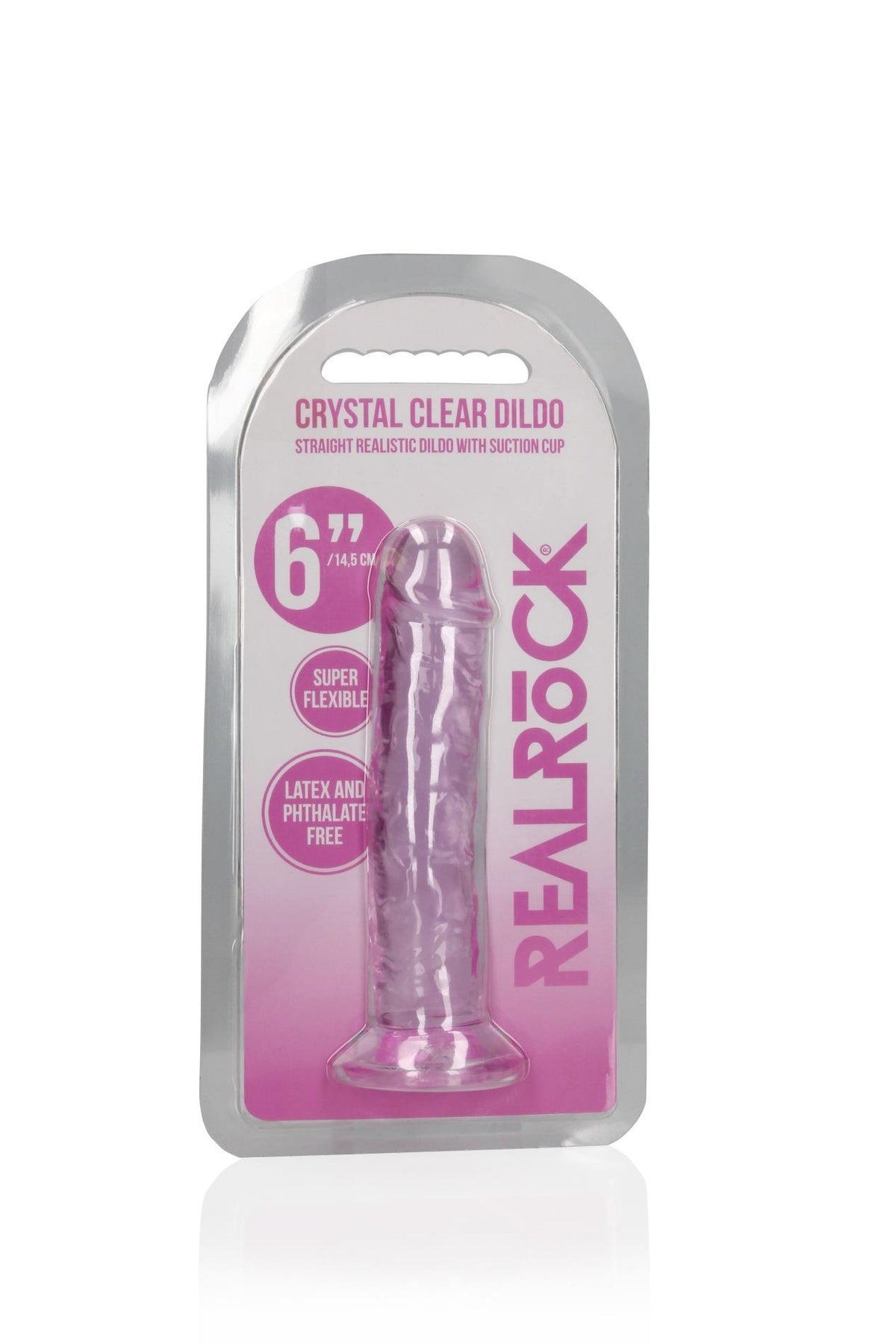 Gode réaliste Straight – avec ventouse, rose 4.9 cm | RealRock