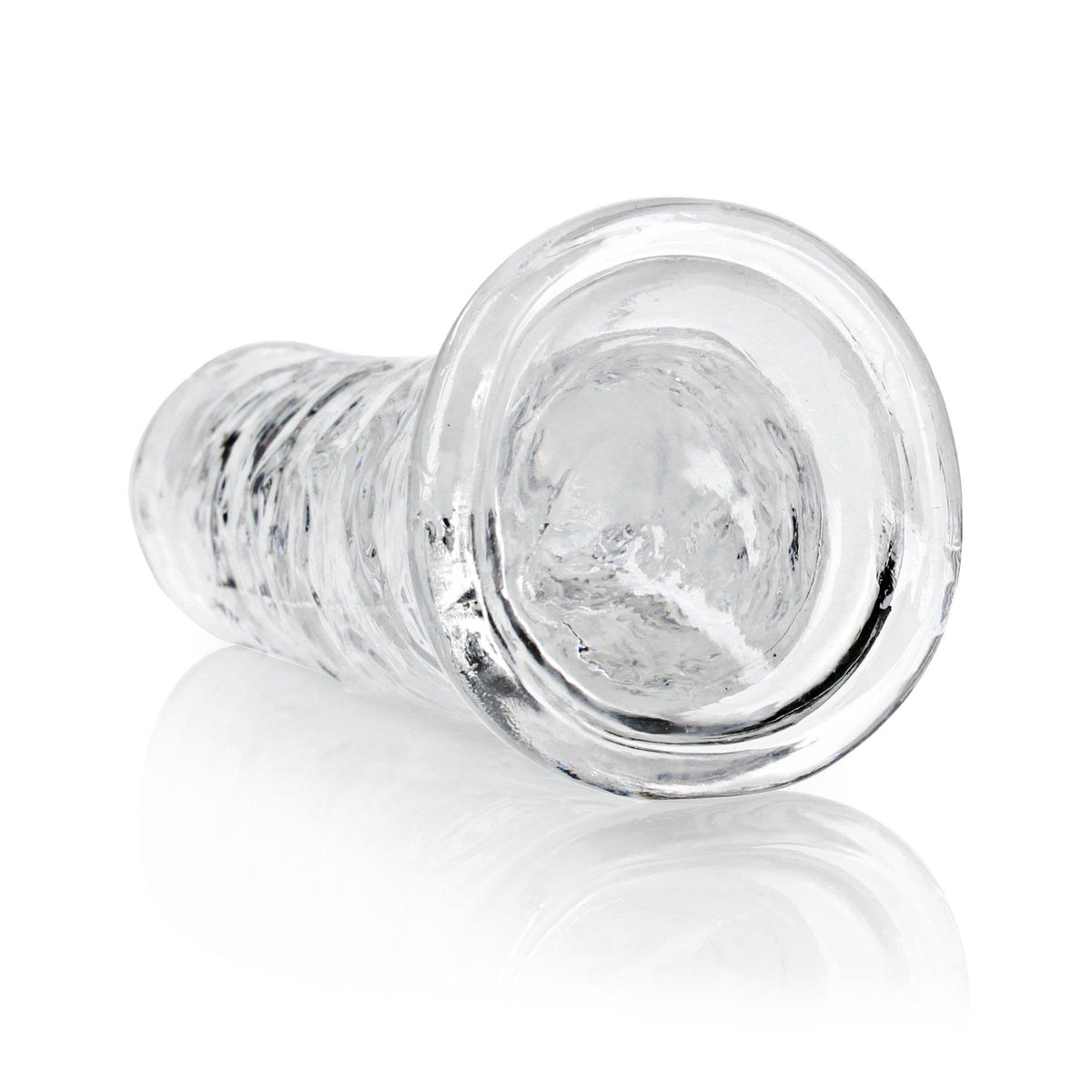 Dildo realistico Straight – con ventosa, trasparente 6 cm | RealRock
