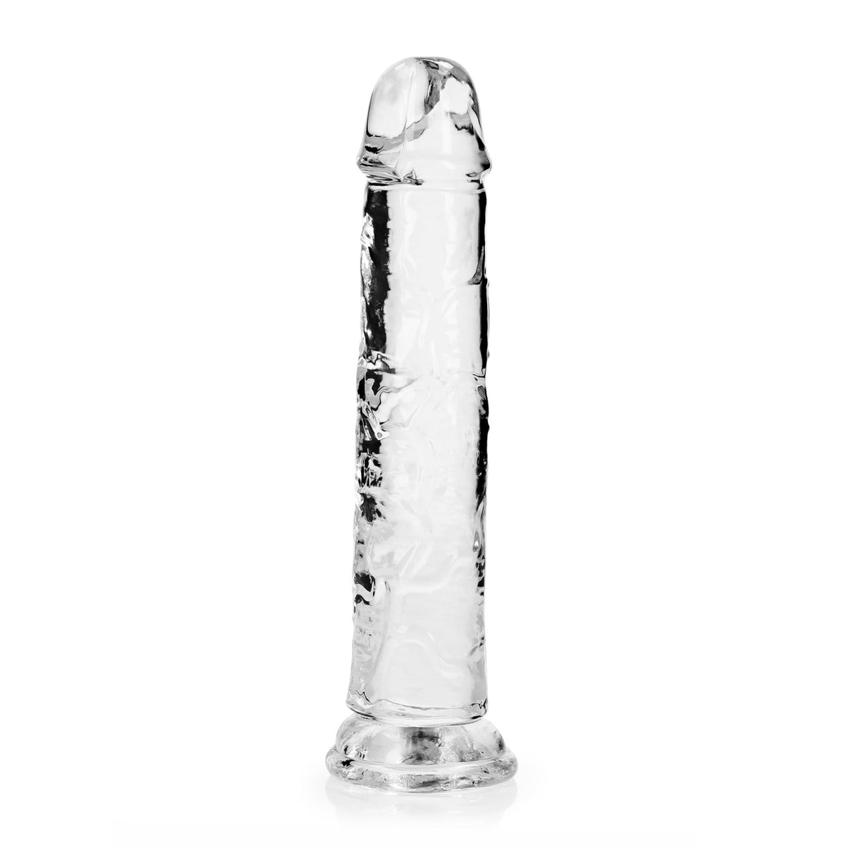 Dildo realistico Straight – con ventosa, trasparente 6 cm | RealRock