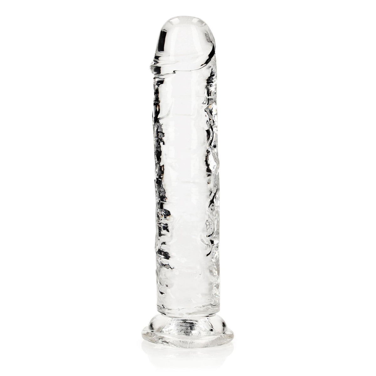 Dildo realistico Straight – con ventosa, trasparente 6 cm | RealRock