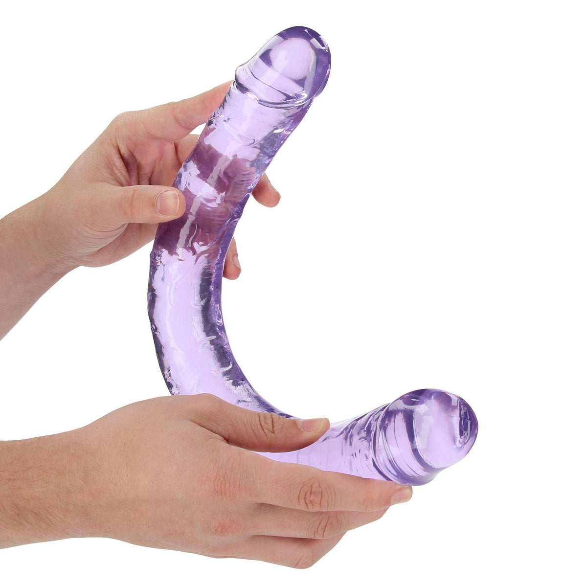 Gode – double, violet 4.4 cm | RealRock