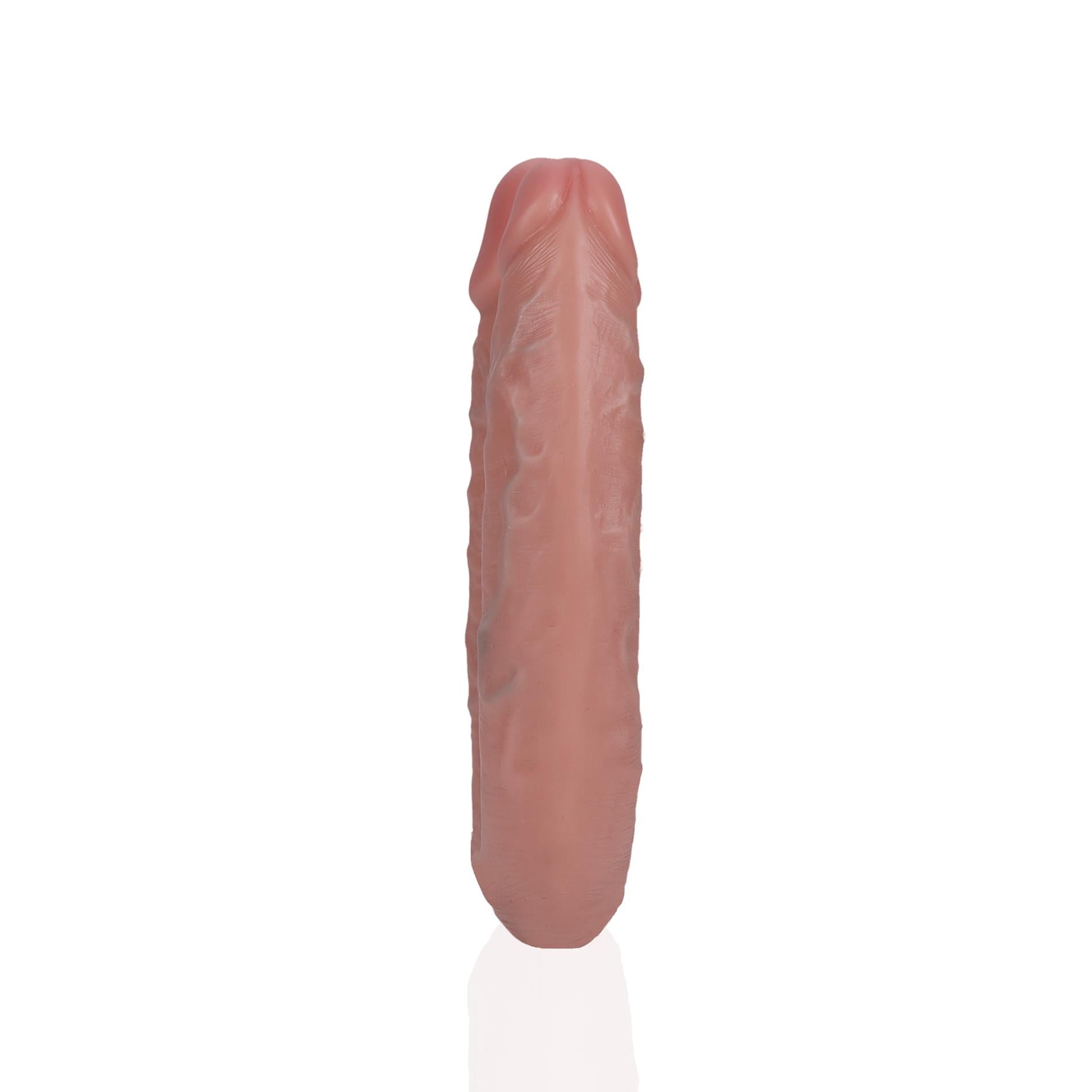 U Shaped Double Dildo 5 / 12,7 cm - Flesh