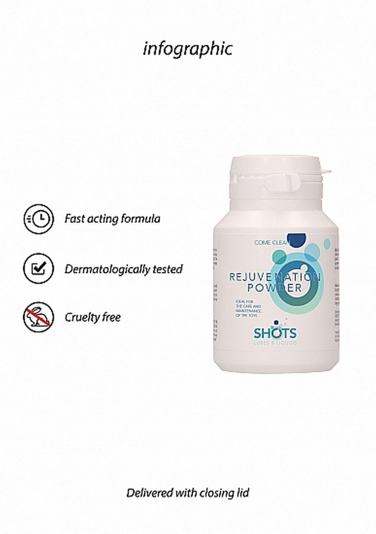 Prodotto per l'igiene intima Rejuvenation Powder 35 g | Shots Toys