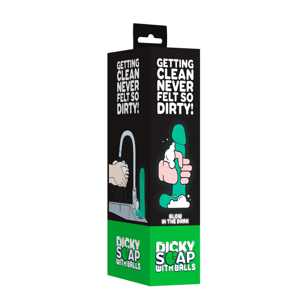 Consolador realista Dicky Soap – con ventosa, fosforescente | S-Line
