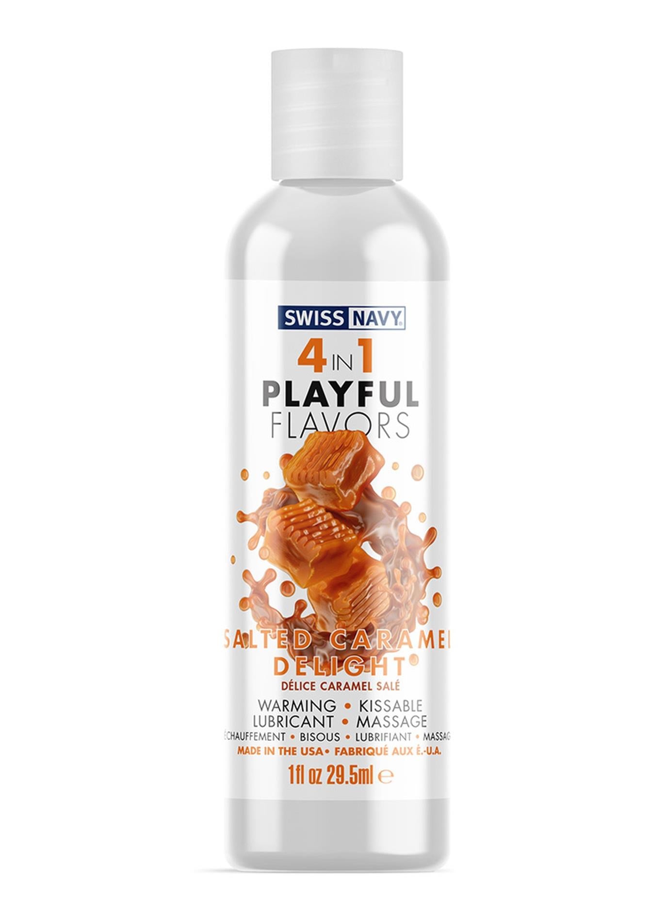 Lubrifiant 4 en 1 saveur délice caramel salé - 1 fl oz / 30 ml