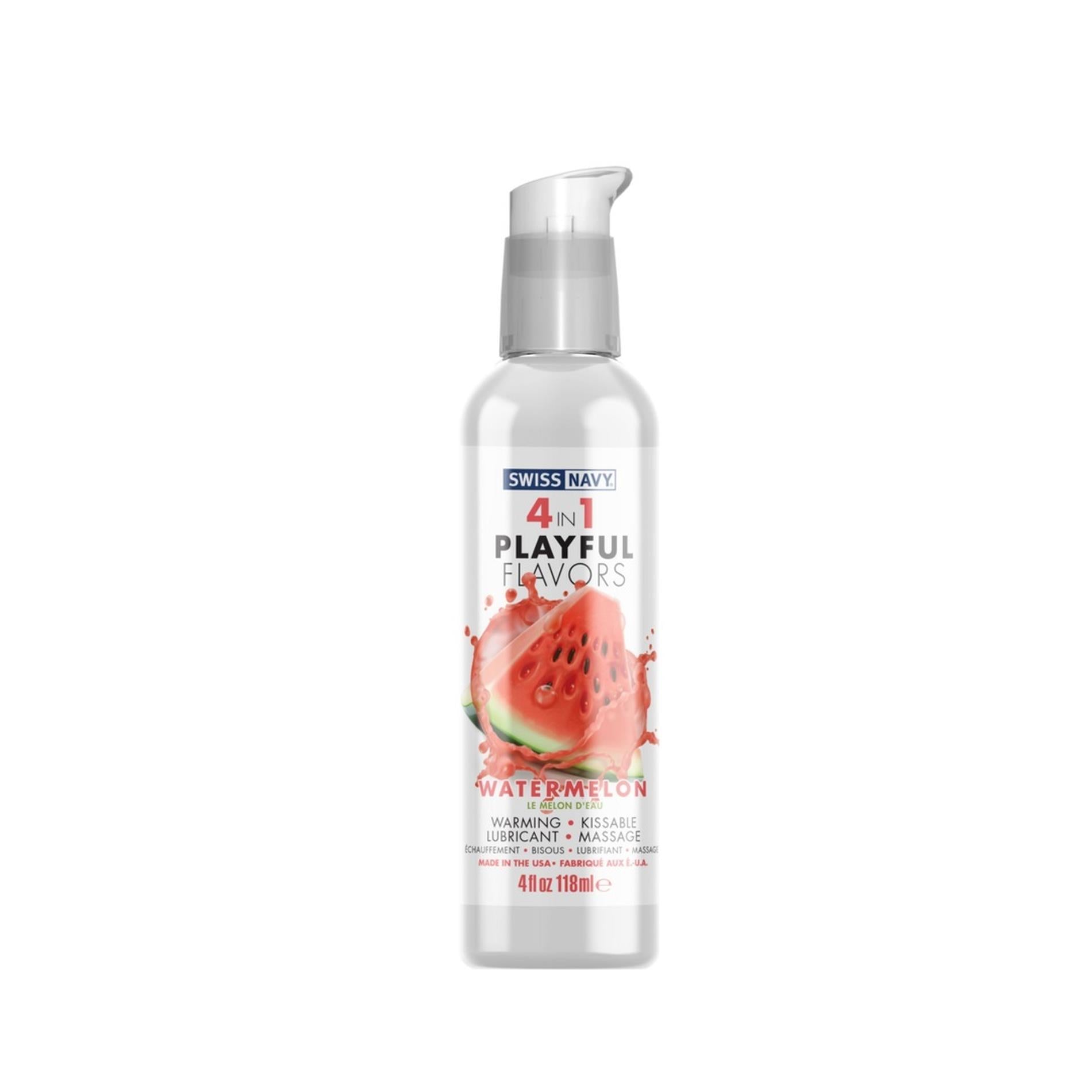 Lubrifiant 4 en 1 saveur pastèque - 4 fl oz / 118 ml