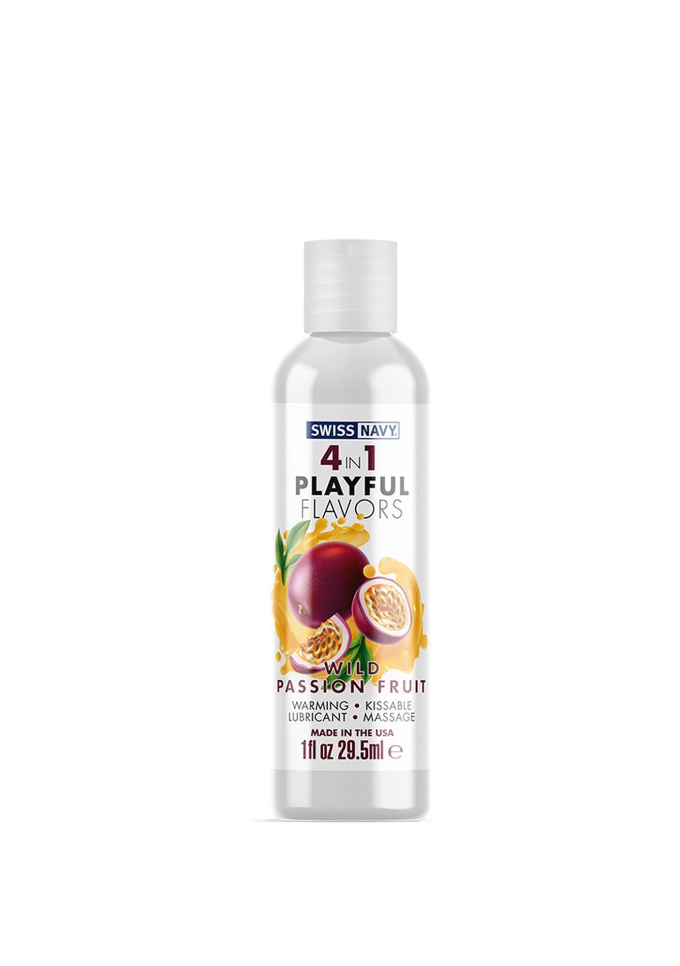 Lubrifiant 4 en 1 au goût de fruit de la passion sauvage - 1 fl oz / 30 ml