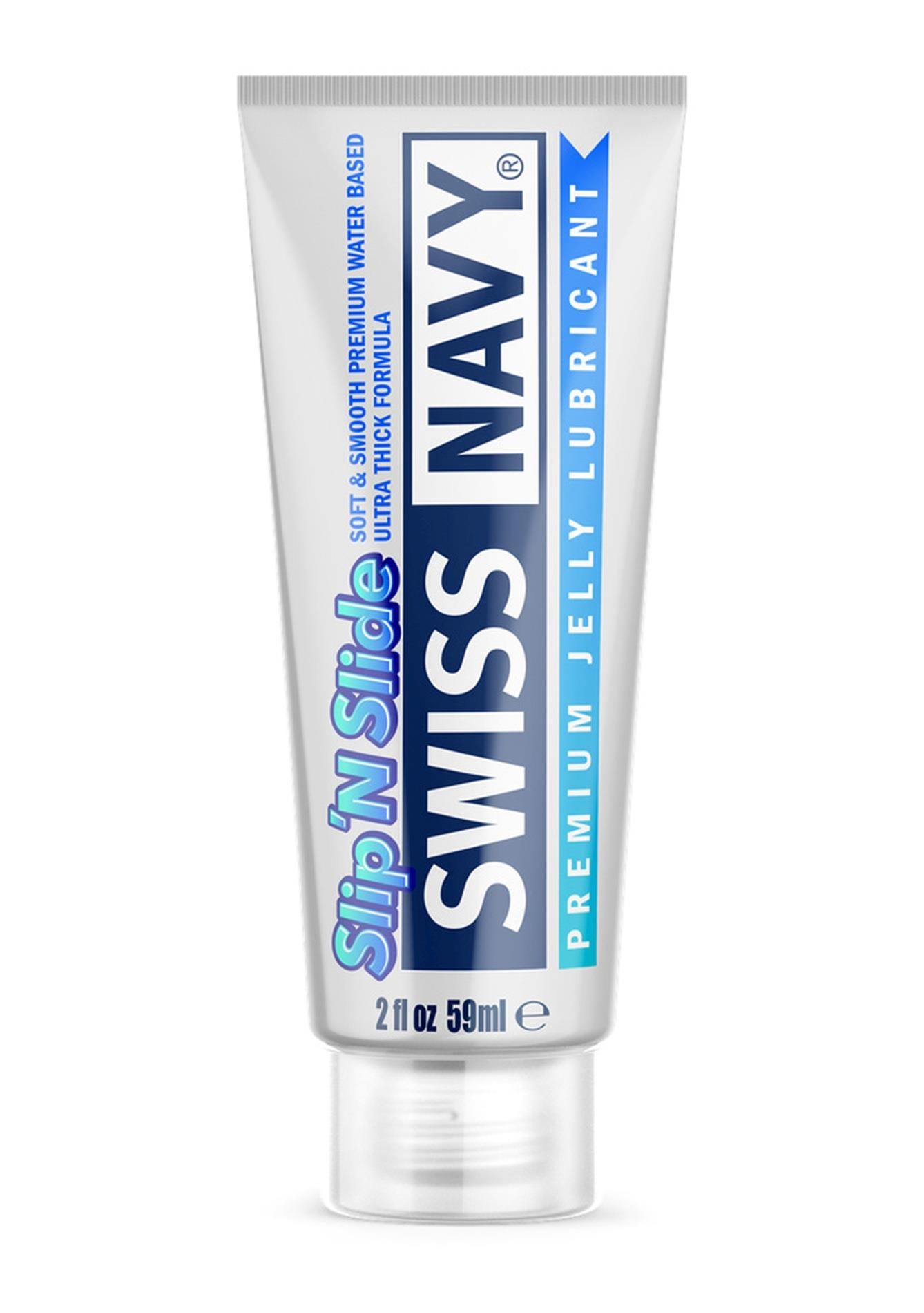 Slip'N Slide - Soft and Smooth Premium Waterbased Ultra Thick Jelly Lubricant - 2 fl oz / 59 ml