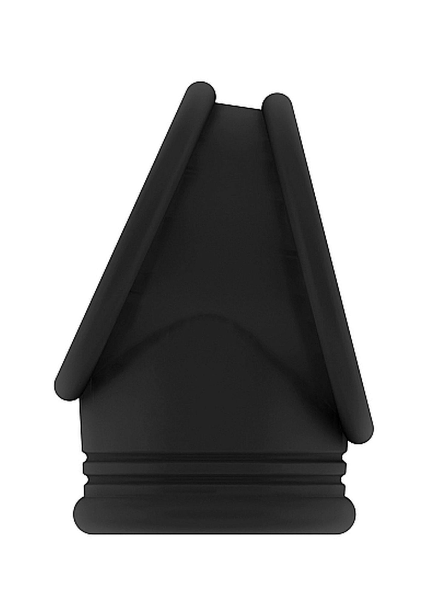 N°48 - Cockring avec sangle à billes - Noir