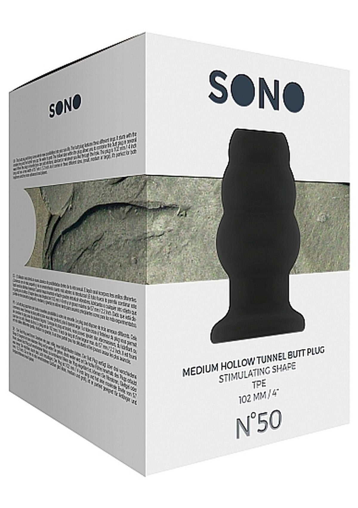 Analplug No.50 Hollow Tunnel 10.2 cm – schwarz | Sono