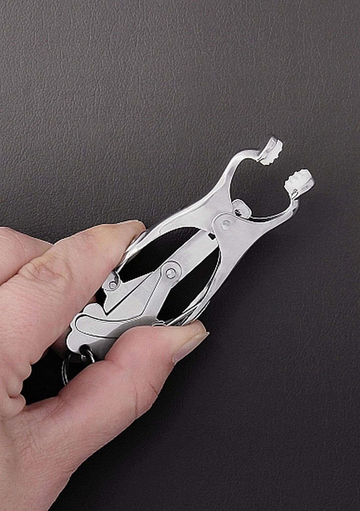 Anillo para el pene Squeezer Teaser Clover Clamps – plateado | Steel