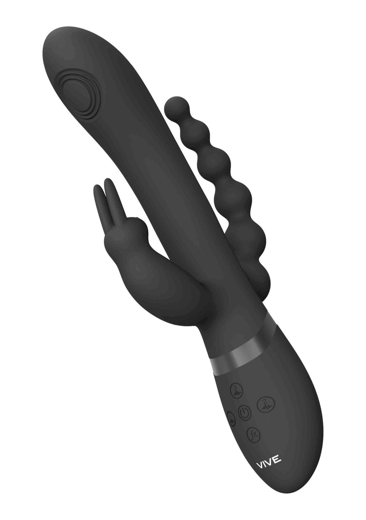 Vibromasseur point G Rini 3 fonctions – rechargeable, noir | Vive