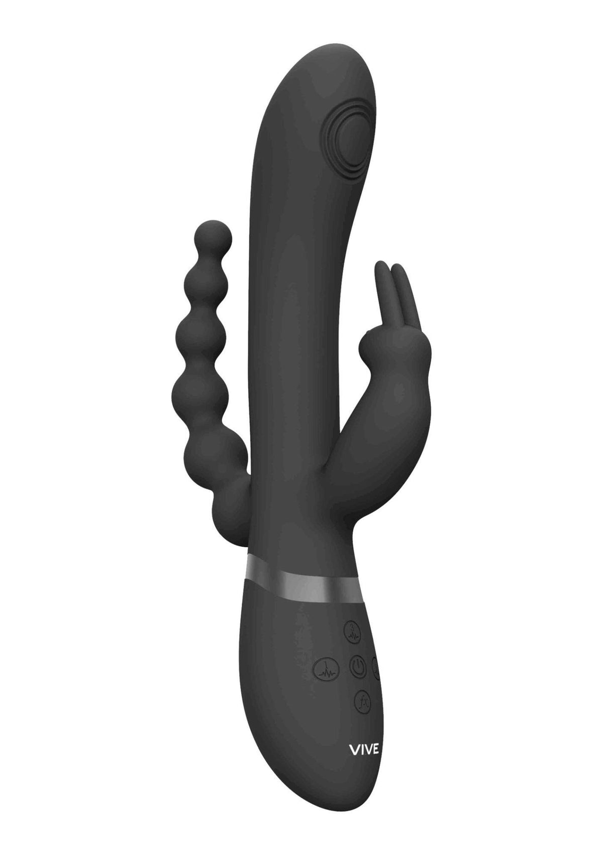 Vibromasseur point G Rini 3 fonctions – rechargeable, noir | Vive